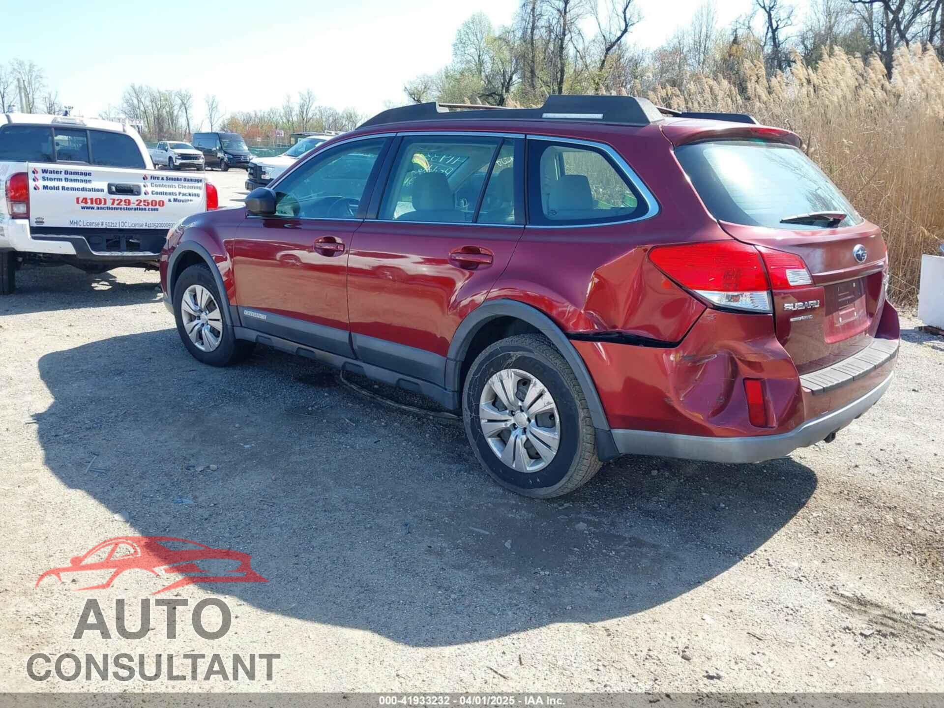 SUBARU OUTBACK 2011 - 4S4BRBAC5B3318759