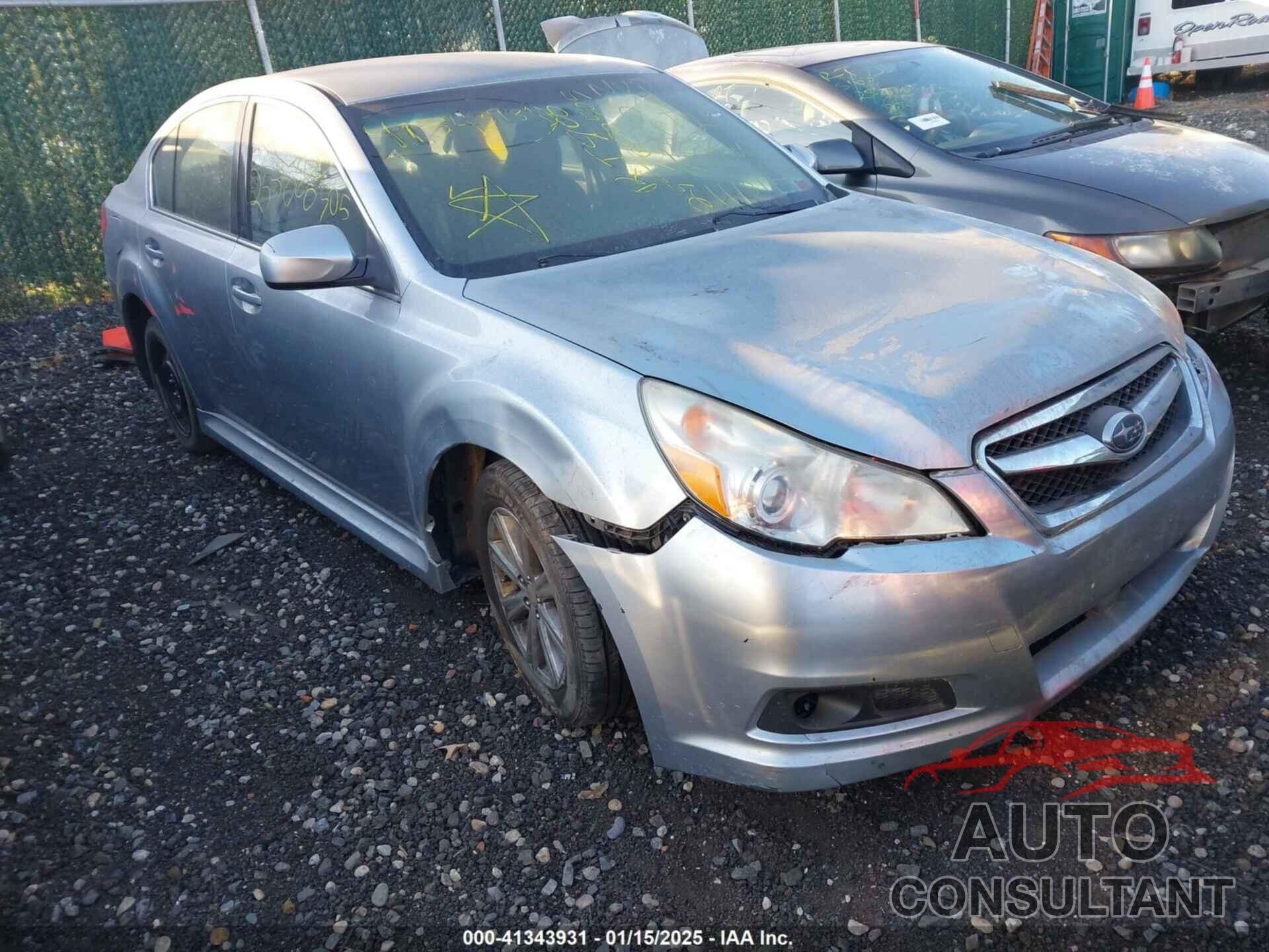 SUBARU LEGACY 2012 - 4S3BMCA61C3037076