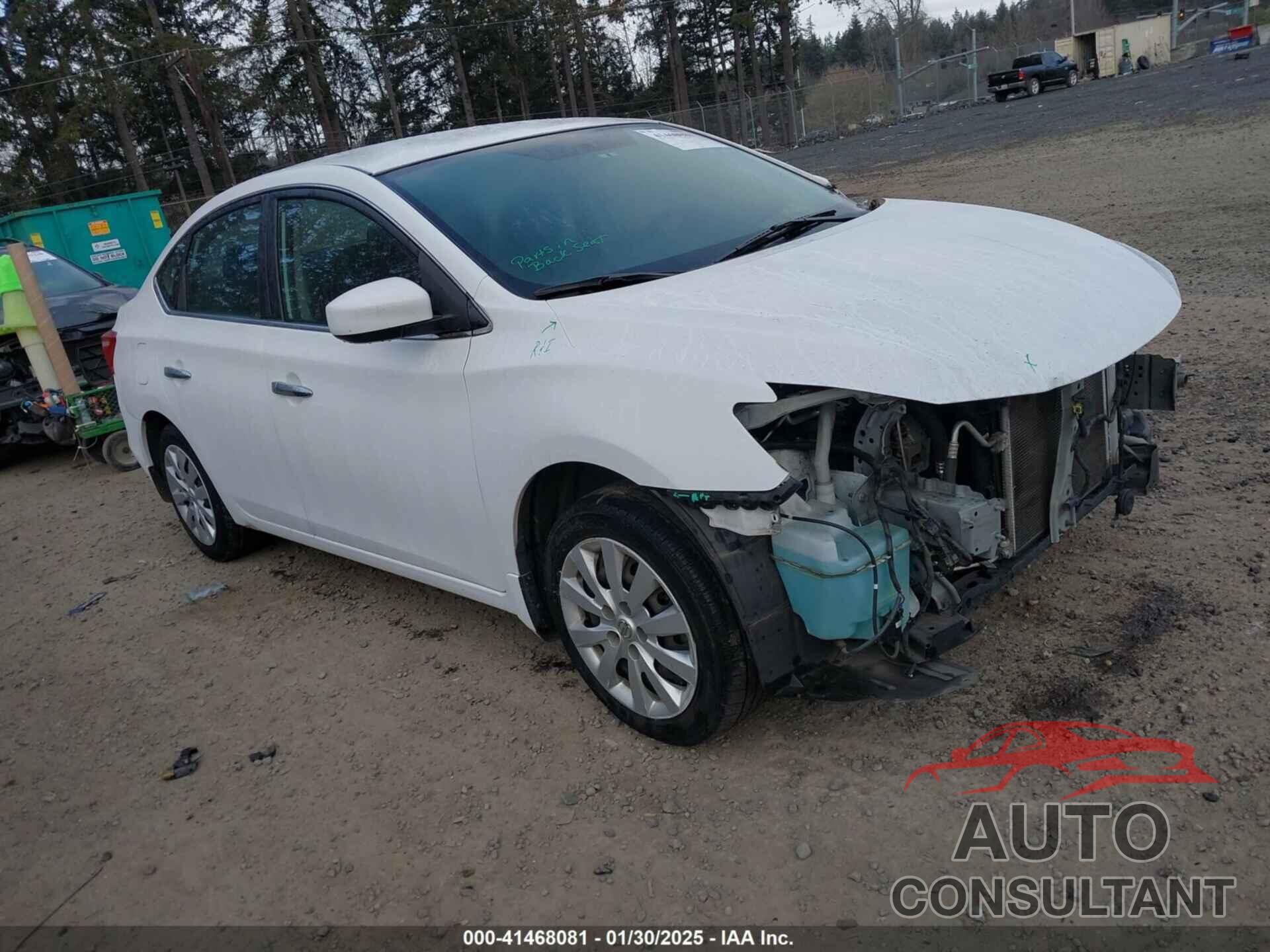NISSAN SENTRA 2016 - 3N1AB7APXGY256278