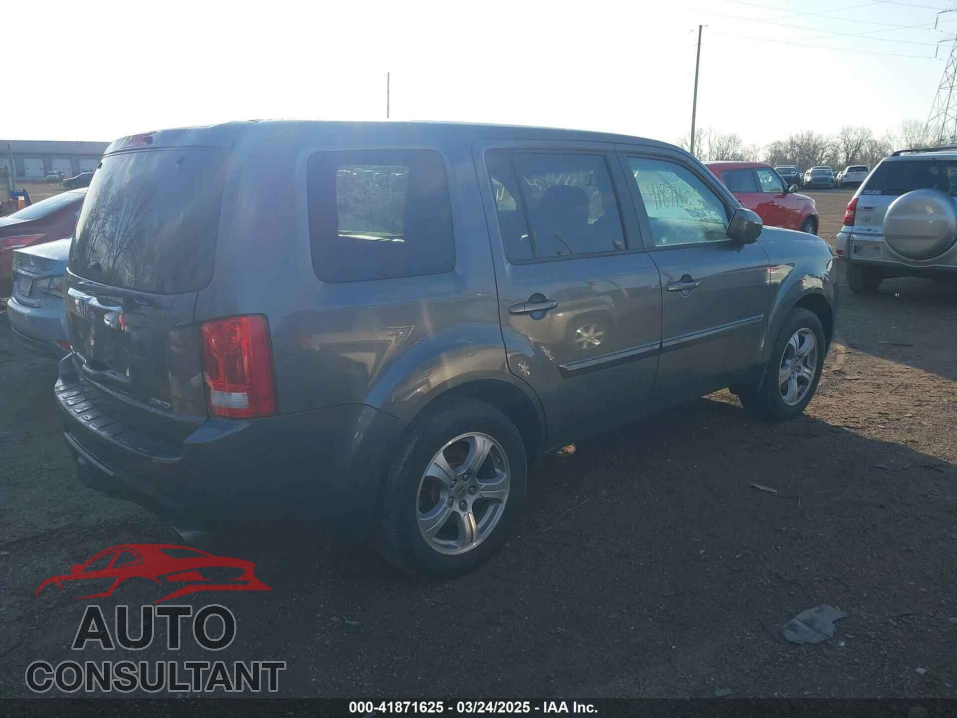 HONDA PILOT 2012 - 5FNYF4H52CB034259