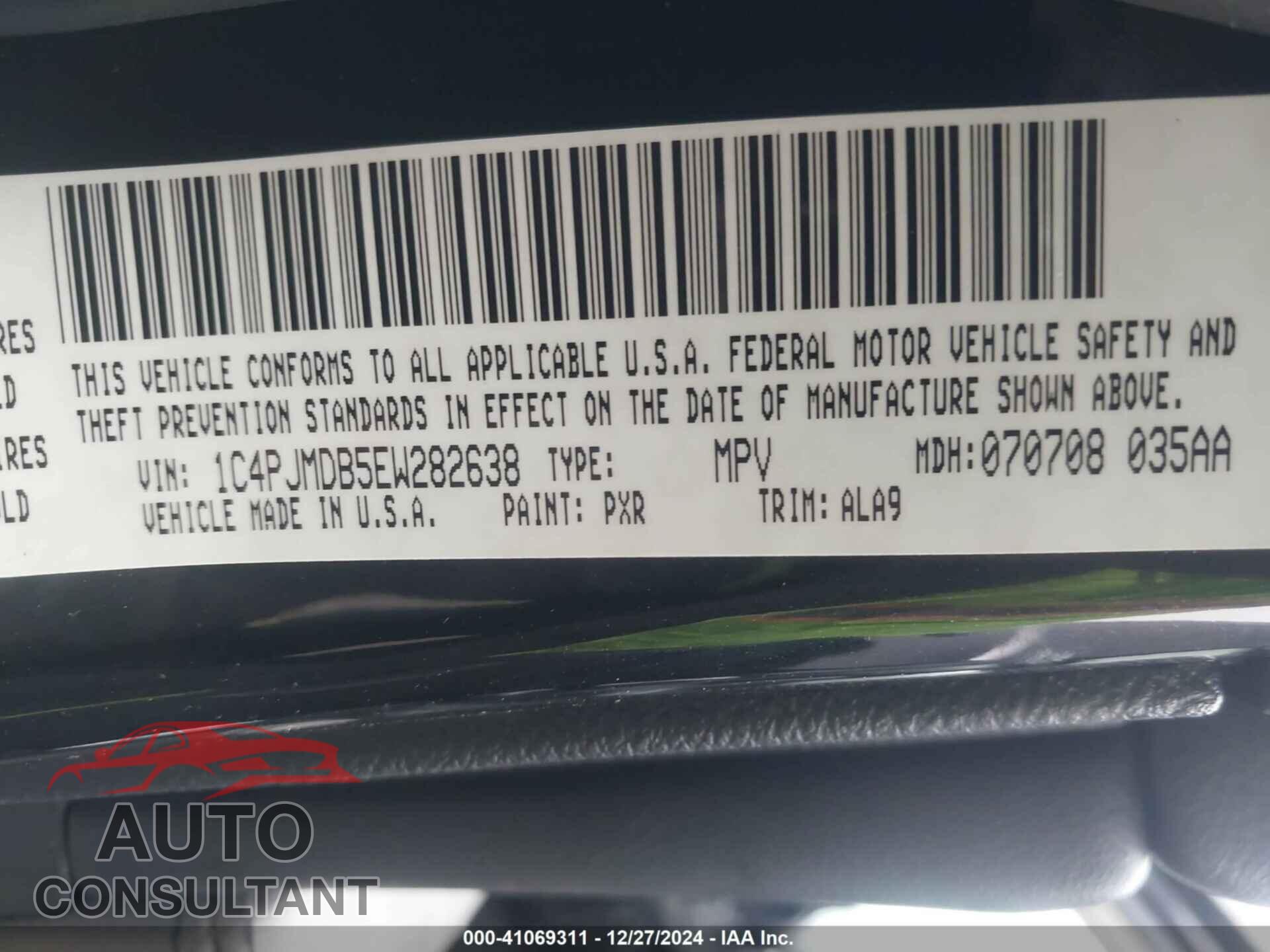 JEEP CHEROKEE 2014 - 1C4PJMDB5EW282638