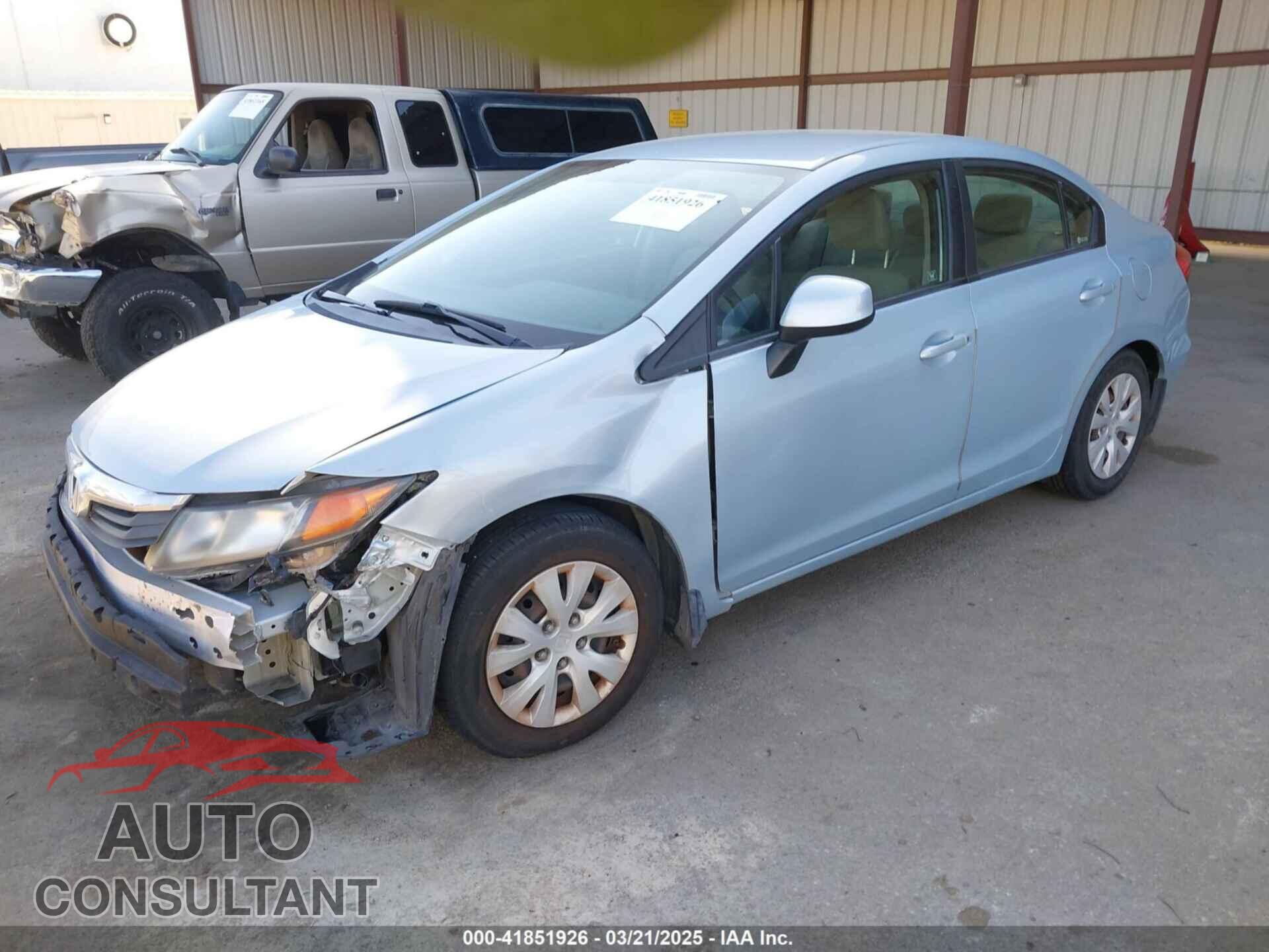 HONDA CIVIC 2012 - 19XFB2F51CE369867