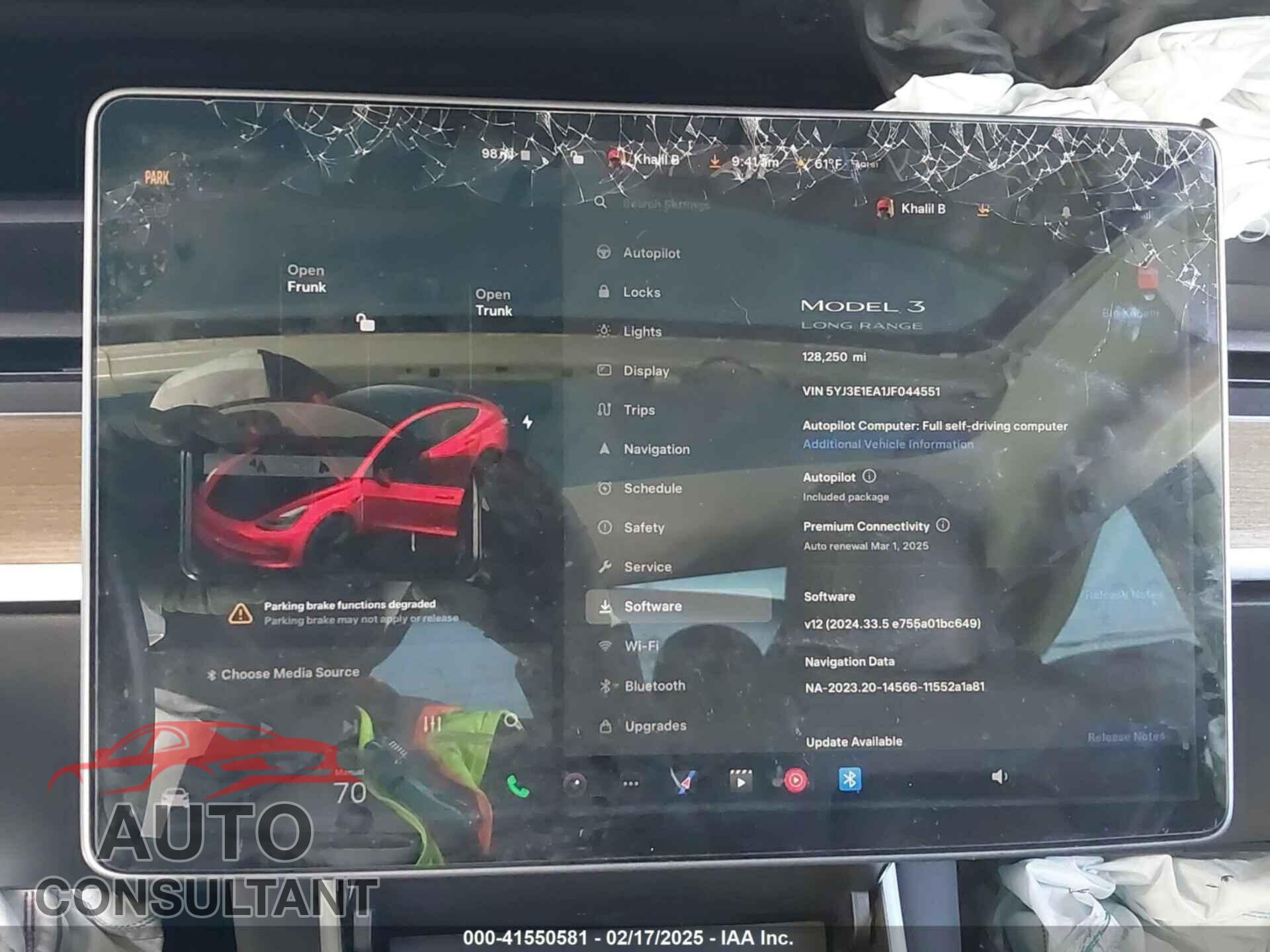 TESLA MODEL 3 2018 - 5YJ3E1EA1JF044551