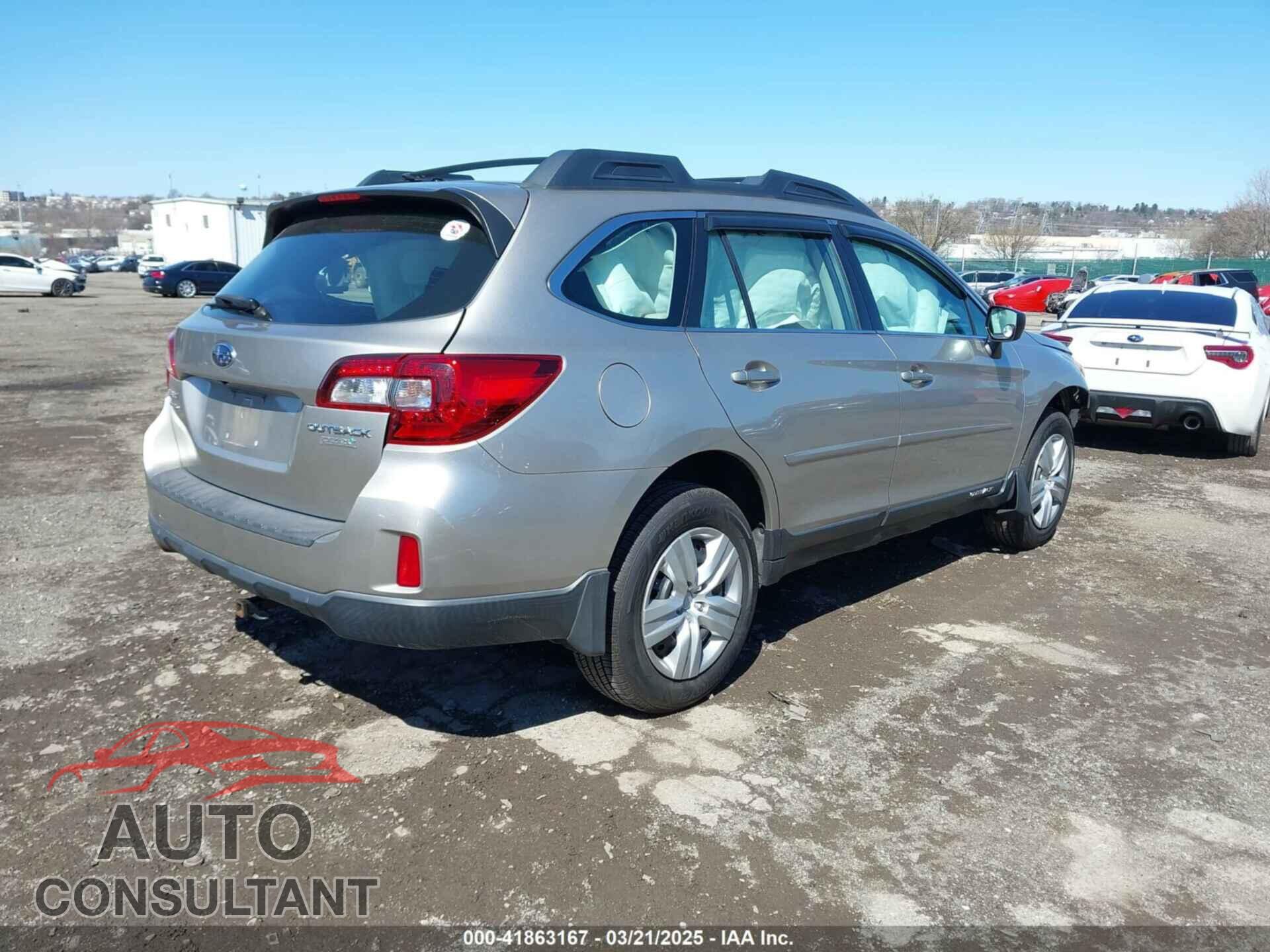 SUBARU OUTBACK 2016 - 4S4BSAAC3G3202711