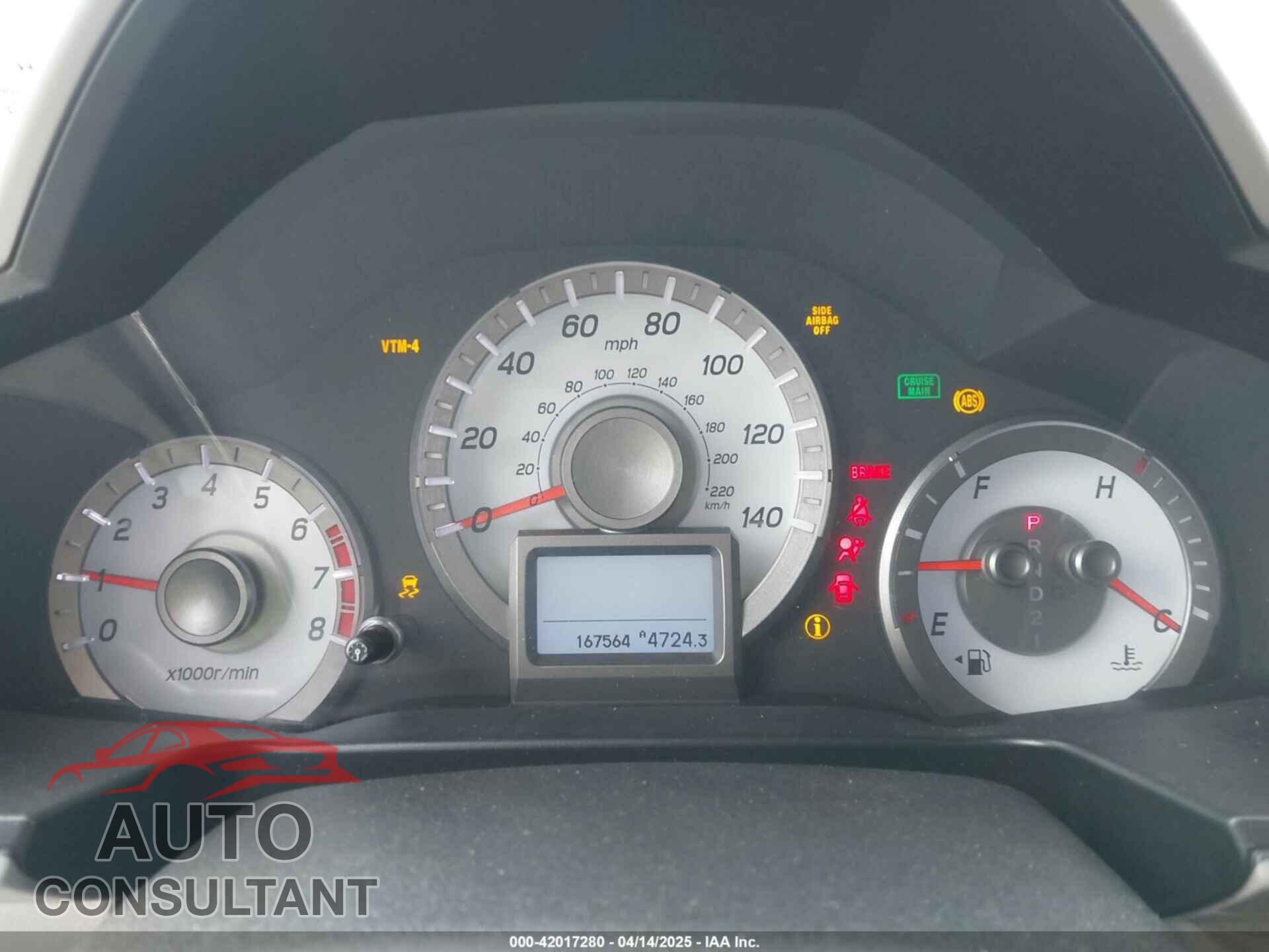 HONDA PILOT 2014 - 5FNYF4H97EB046879