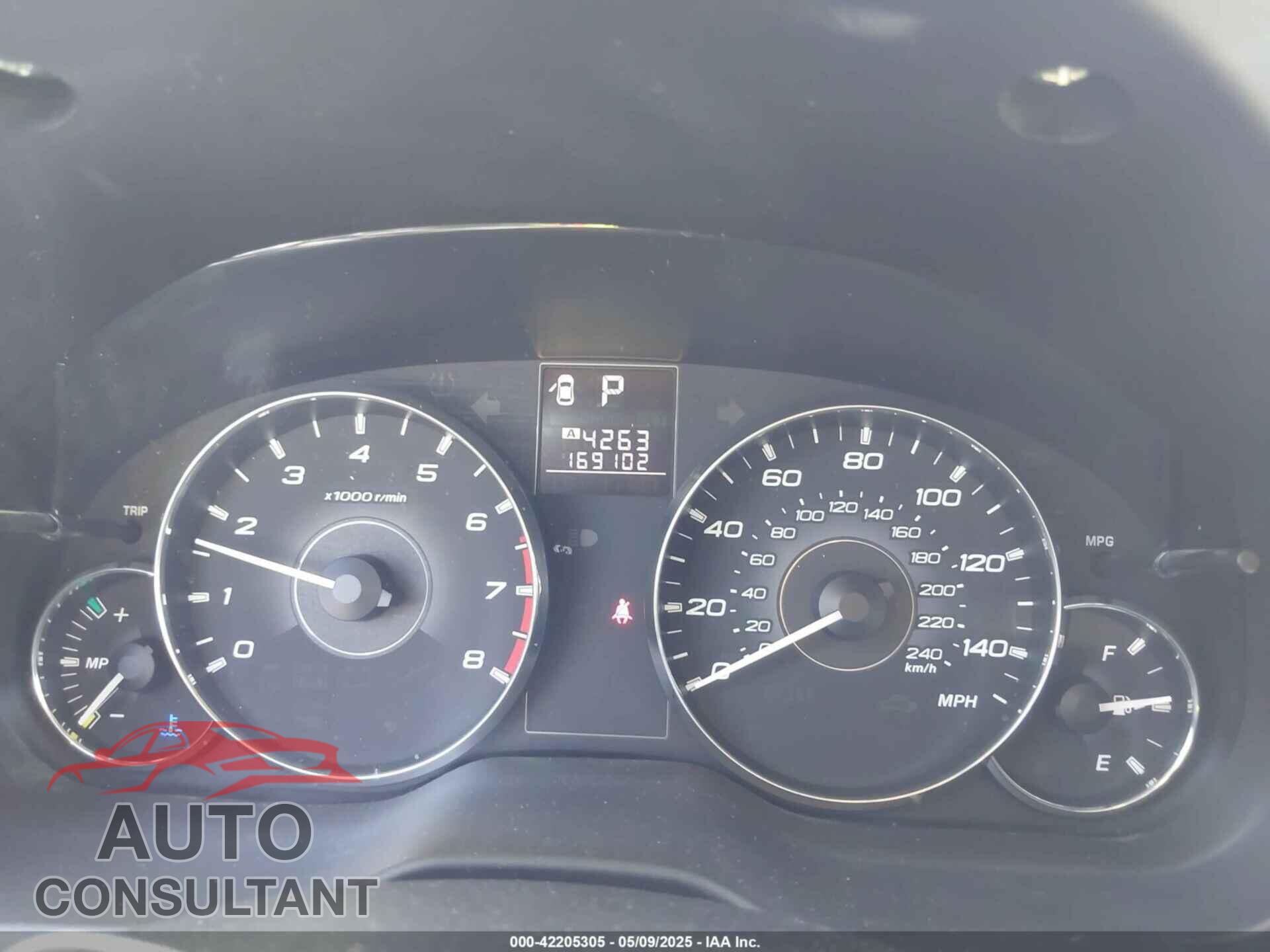 SUBARU OUTBACK 2012 - 4S4BRBGC9C3231097