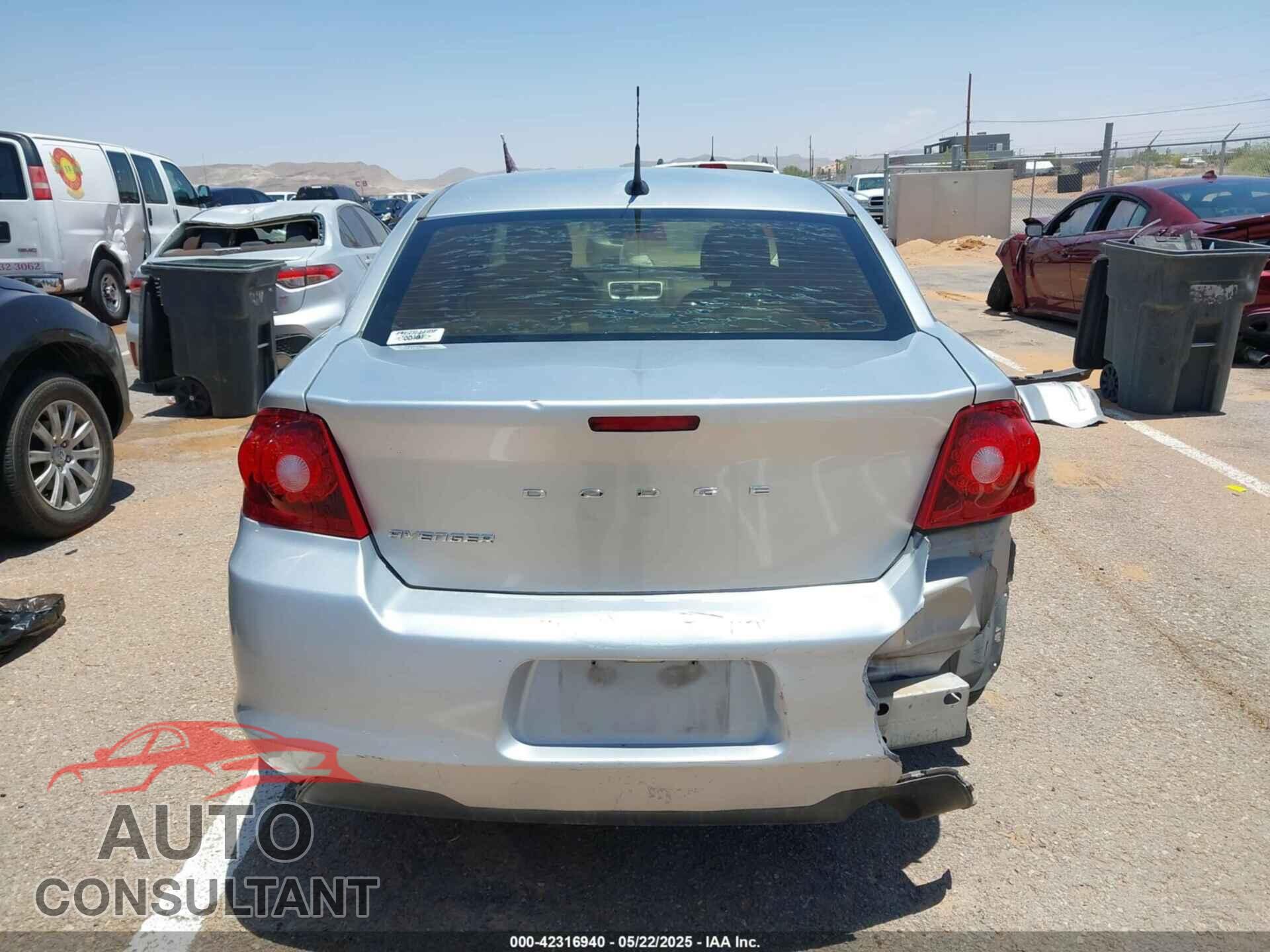 DODGE AVENGER 2011 - 1B3BD4FB7BN540322