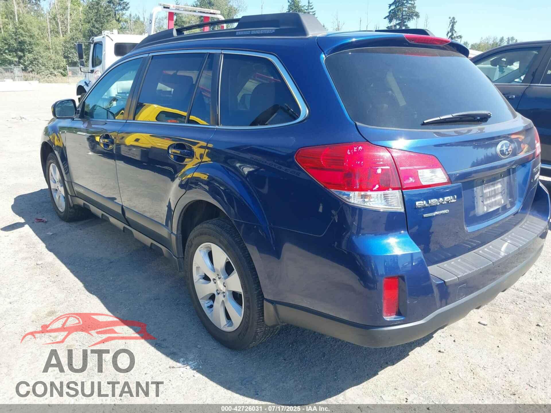 SUBARU OUTBACK 2011 - 4S4BRBCC2B3343146