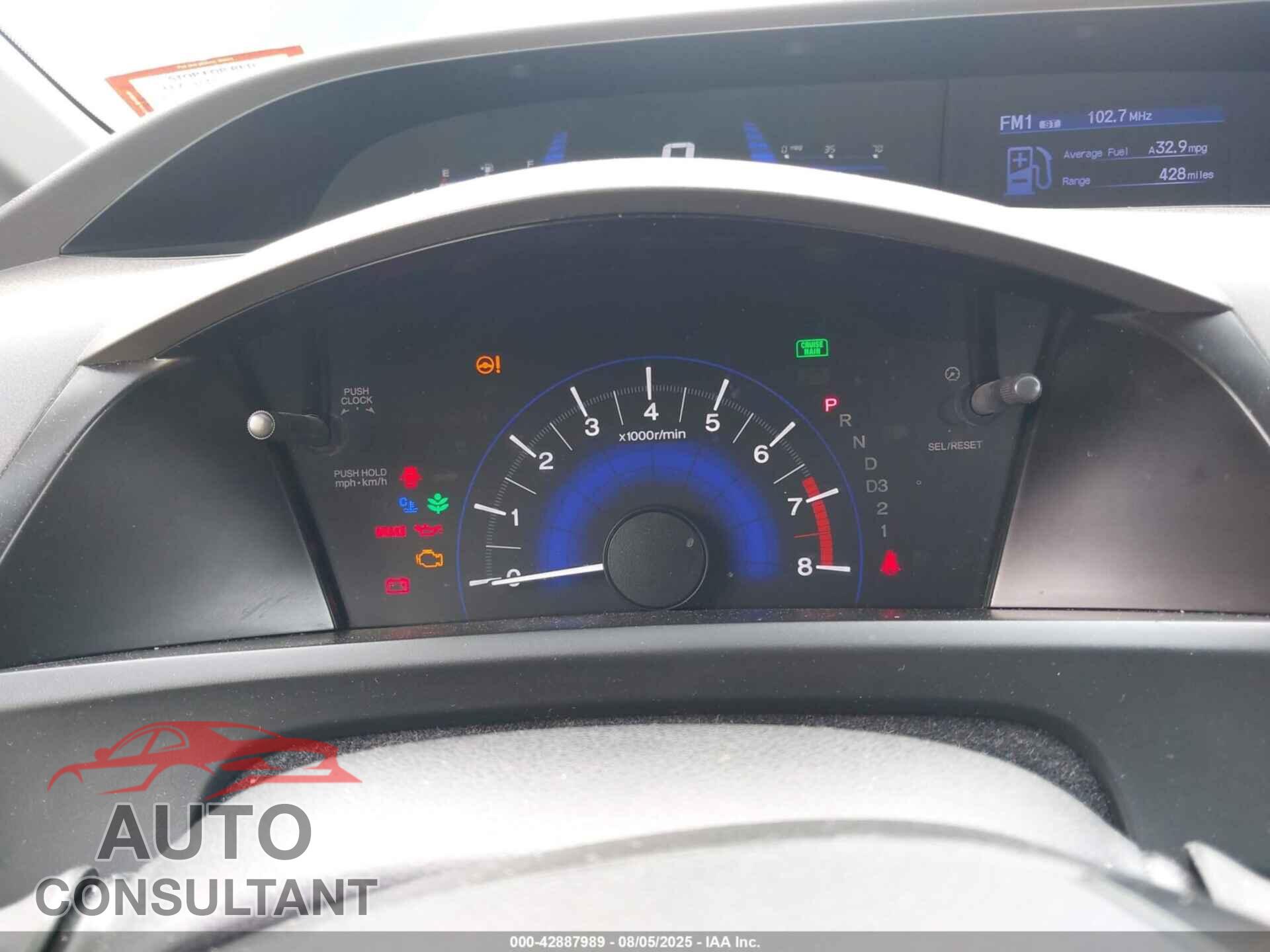 HONDA CIVIC 2012 - 19XFB2F90CE328701