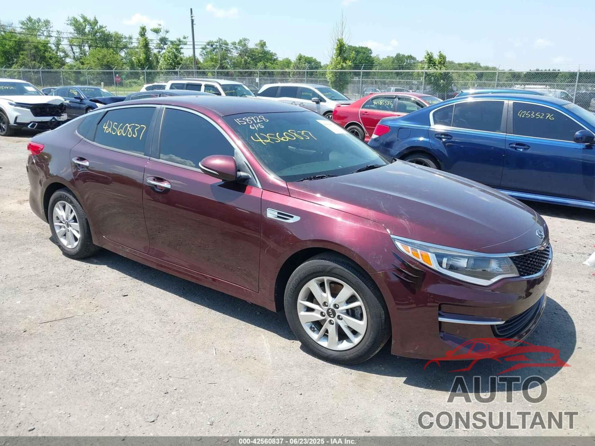 KIA OPTIMA 2018 - 5XXGT4L32JG183016