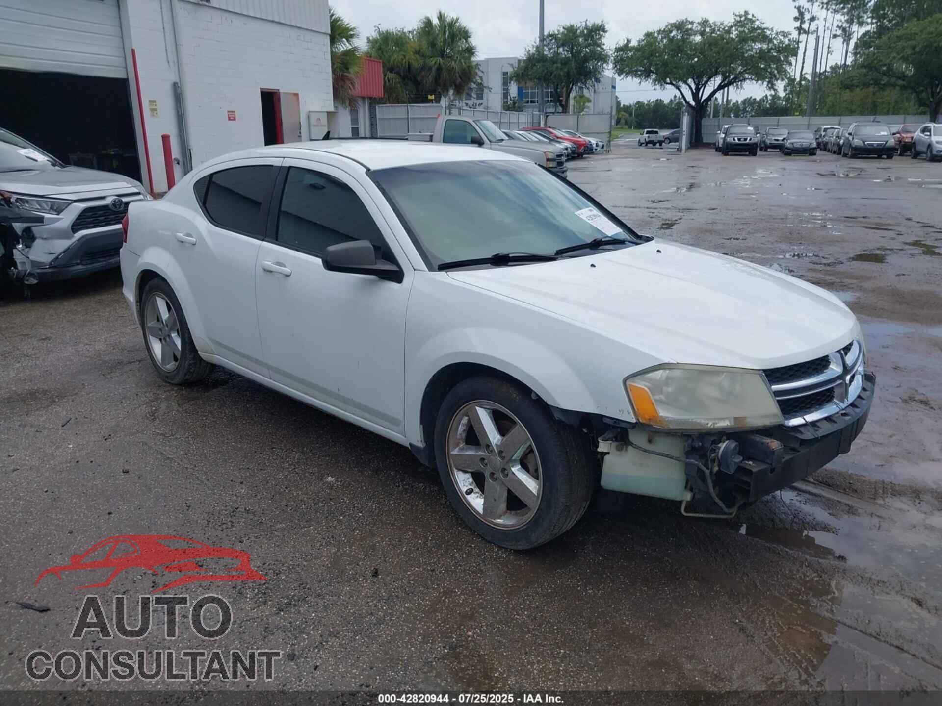 DODGE AVENGER 2012 - 1C3CDZAB3CN141310