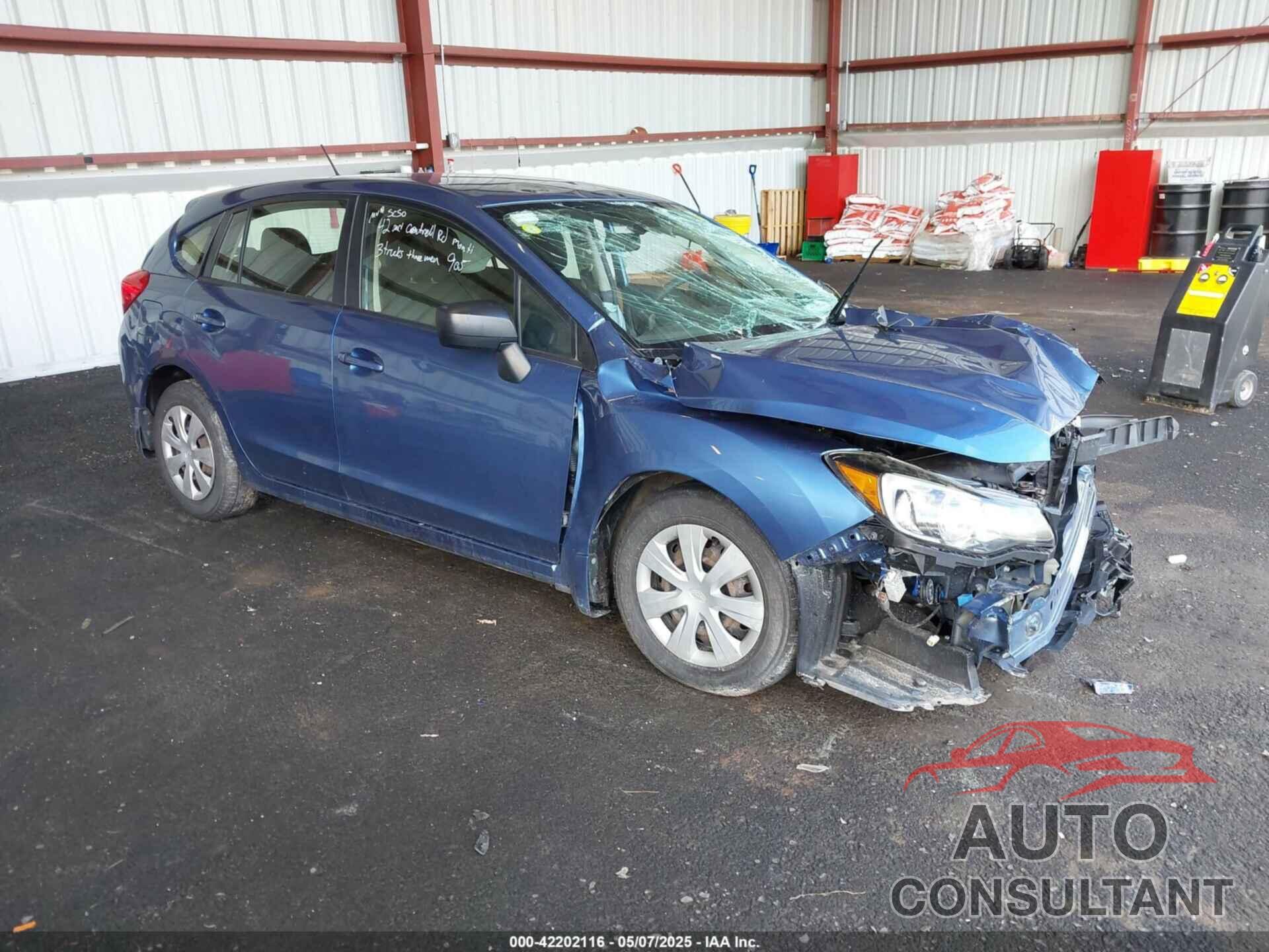 SUBARU IMPREZA 2016 - JF1GPAA65G8290286