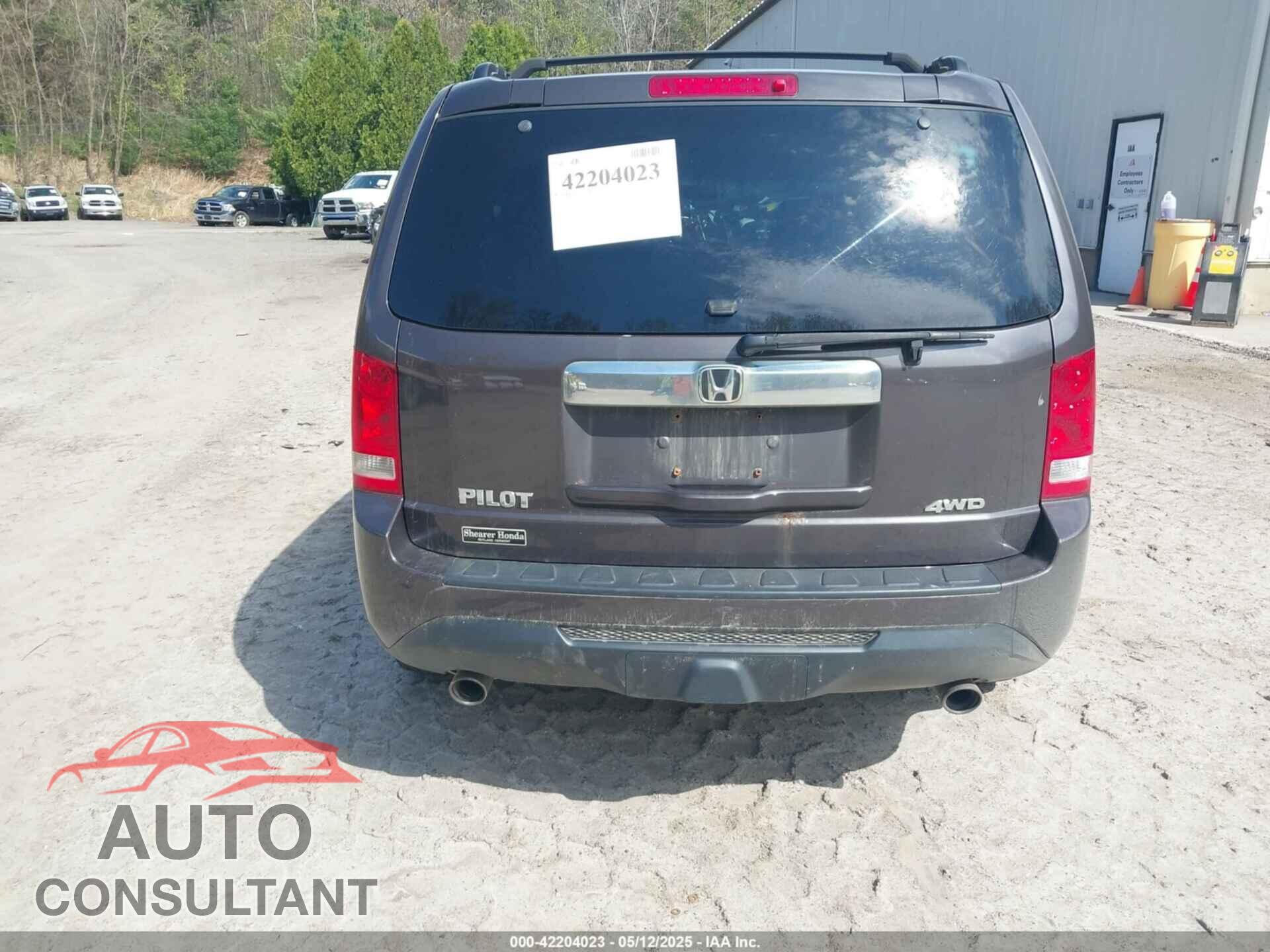 HONDA PILOT 2012 - 5FNYF4H48CB052630
