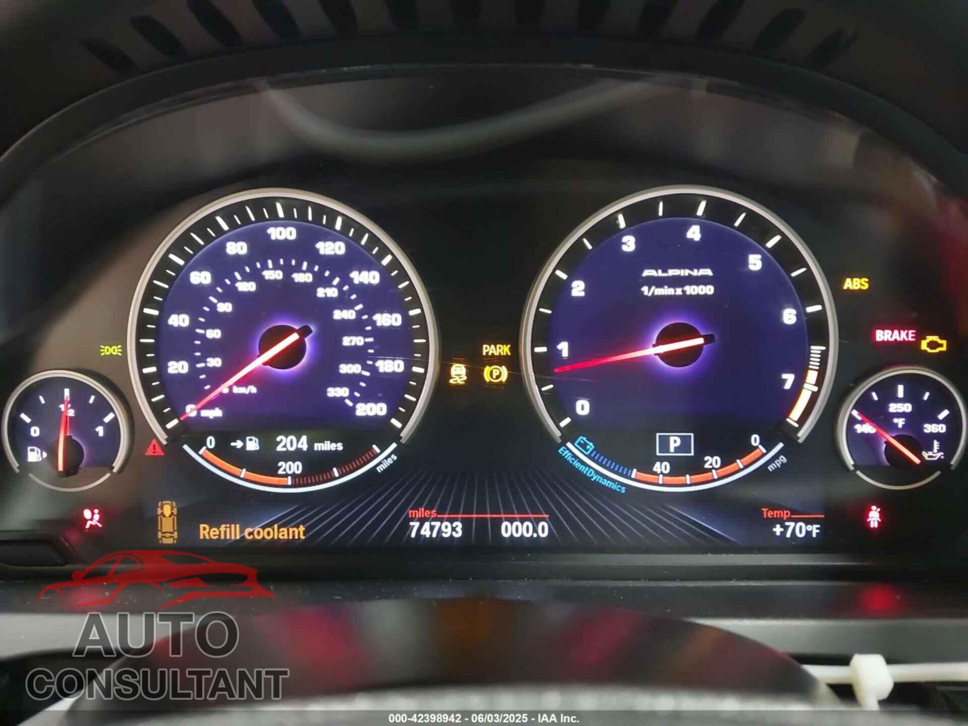 BMW 750LI 2013 - WBAYE8C5XDDS15973
