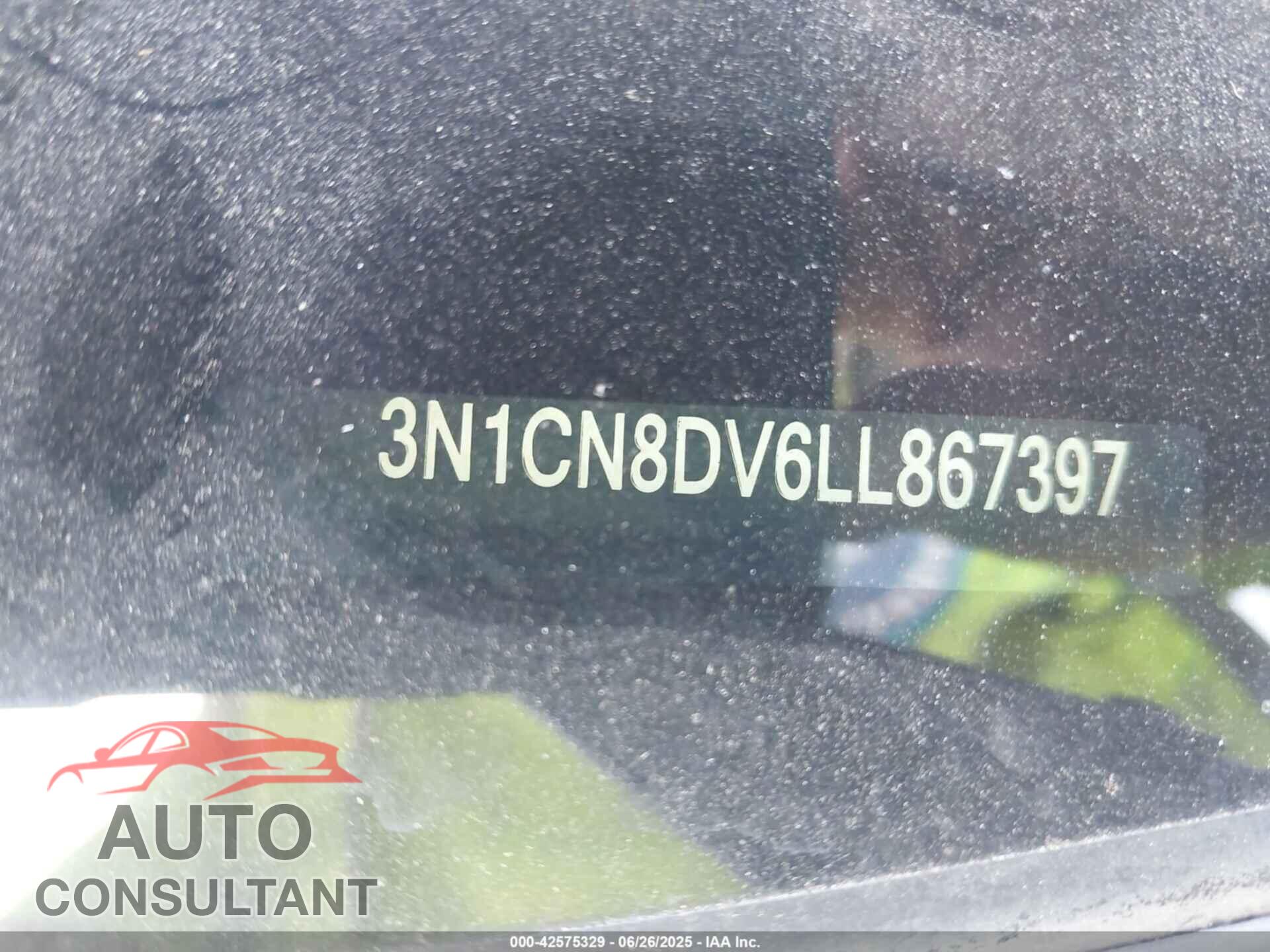 NISSAN VERSA 2020 - 3N1CN8DV6LL867397