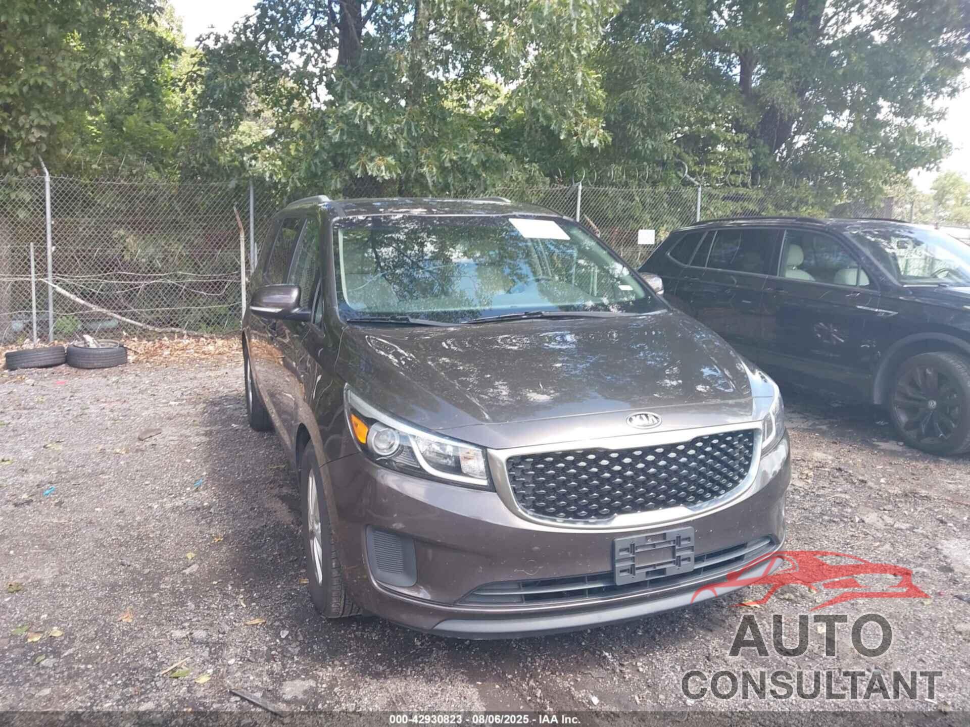KIA SEDONA 2016 - KNDMB5C19G6120125