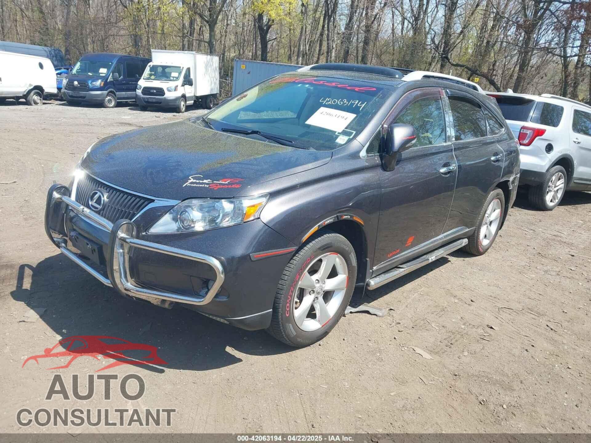 LEXUS RX 350 2010 - 2T2BK1BA4AC048800