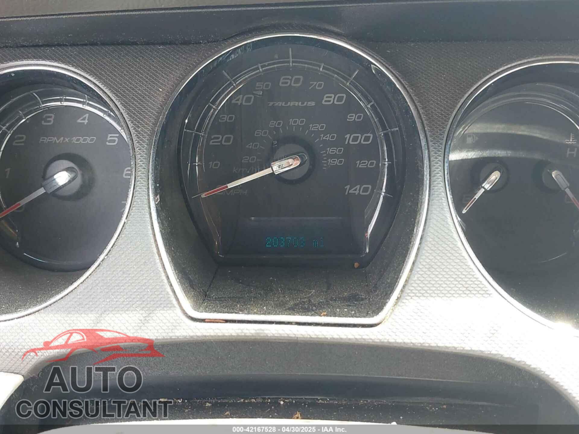 FORD TAURUS 2012 - 1FAHP2DW4CG125920