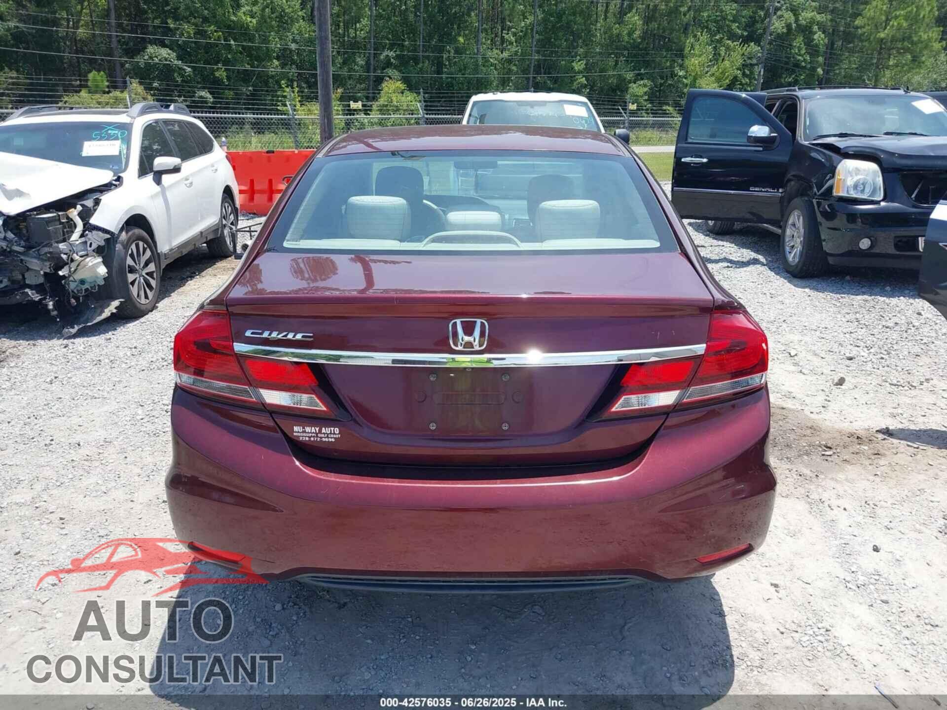 HONDA CIVIC 2015 - 19XFB2F59FE053623