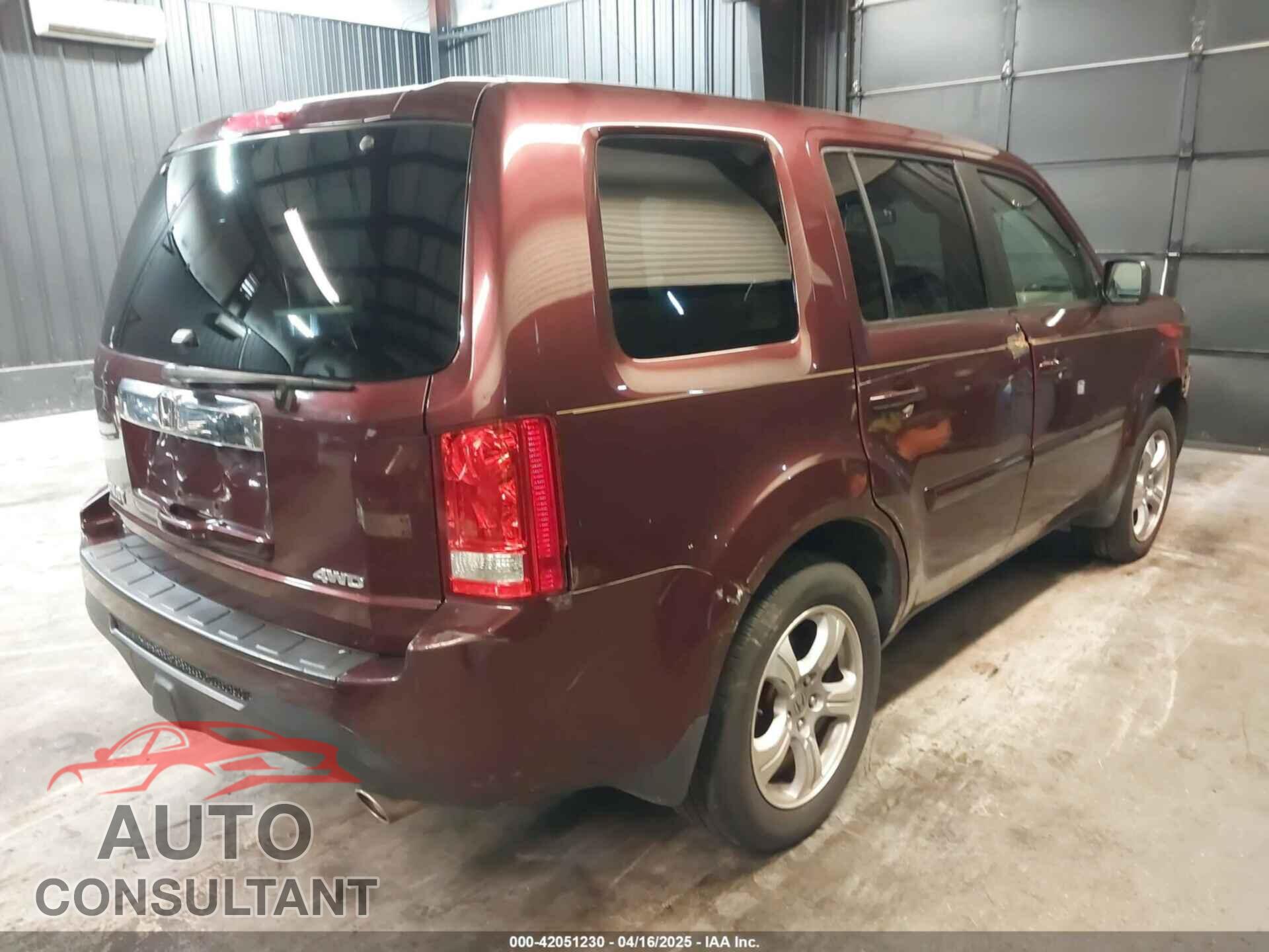 HONDA PILOT 2012 - 5FNYF4H55CB018315