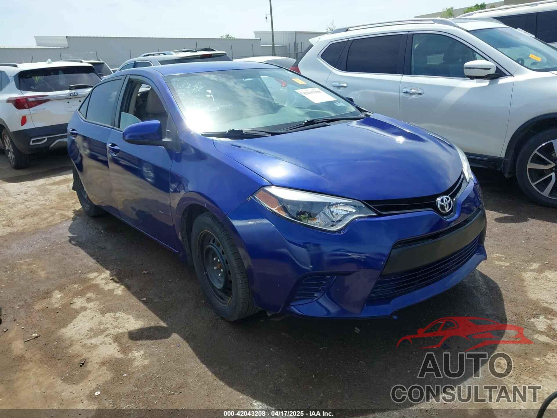 TOYOTA COROLLA 2016 - 5YFBURHE3GP381229