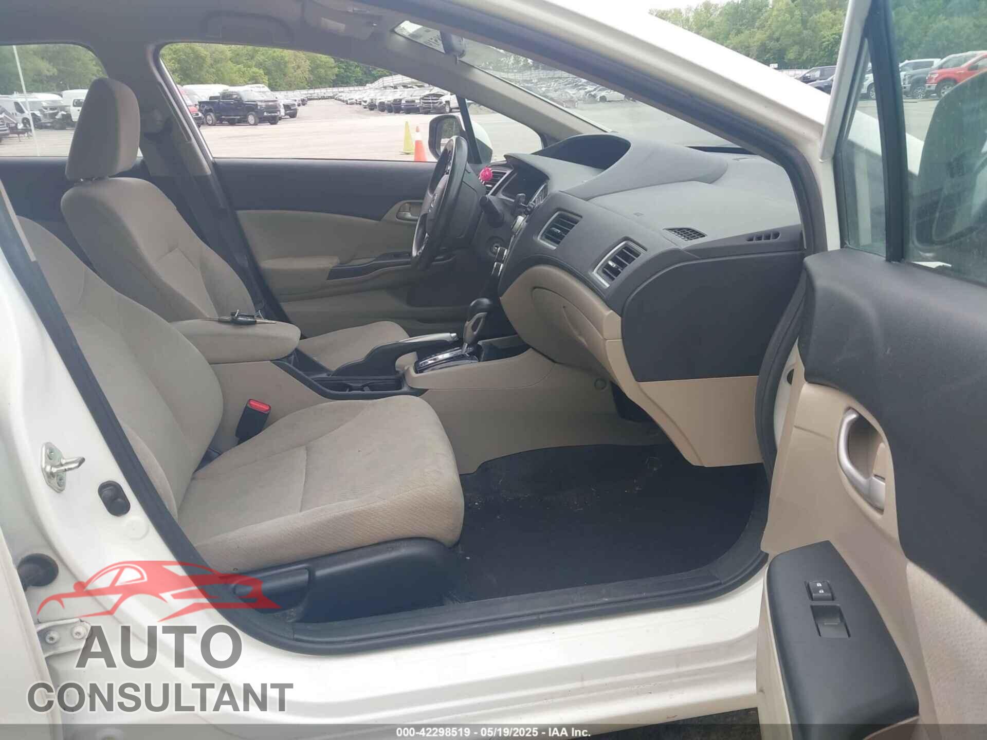 HONDA CIVIC 2013 - 19XFB2F59DE096842