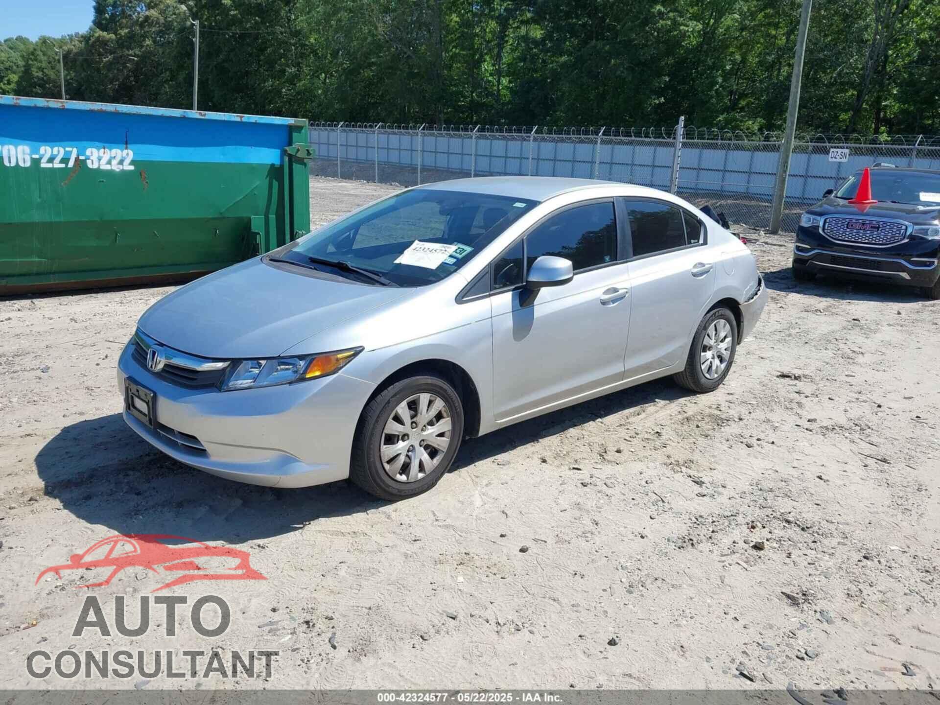 HONDA CIVIC 2012 - 2HGFB2F57CH602477
