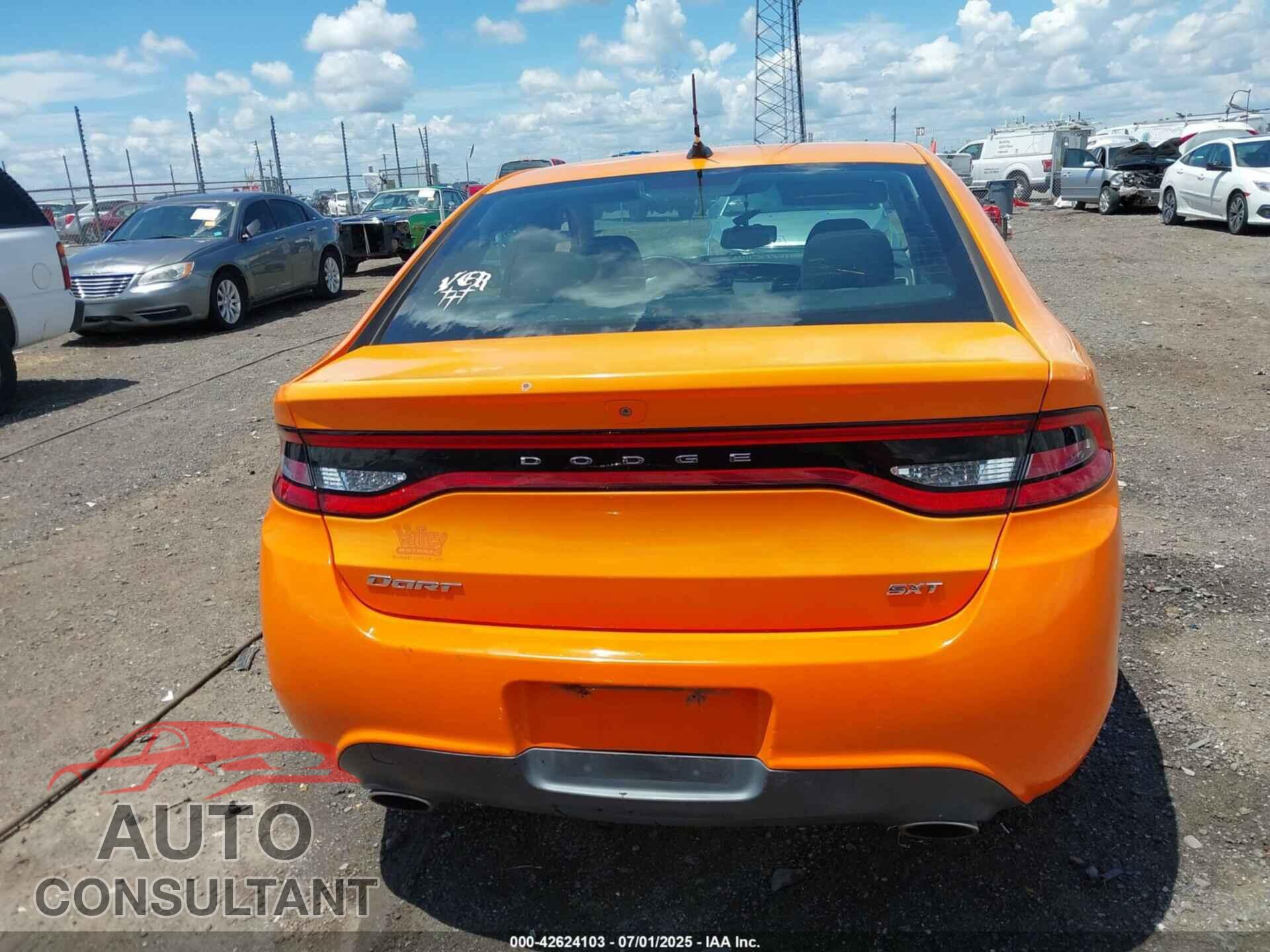 DODGE DART 2013 - 1C3CDFBA9DD287805