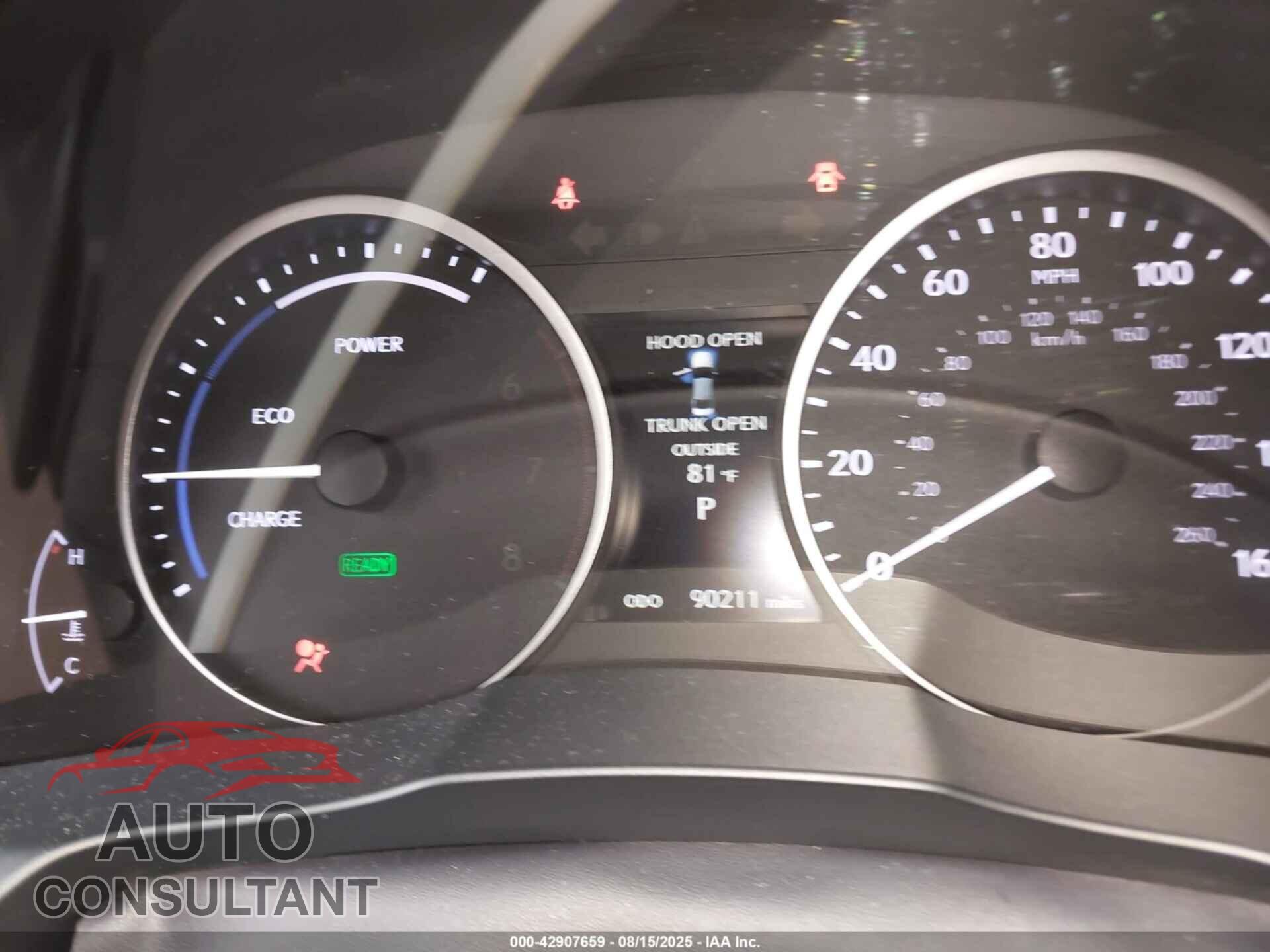 LEXUS ES 300H 2014 - JTHBW1GG9E2058389
