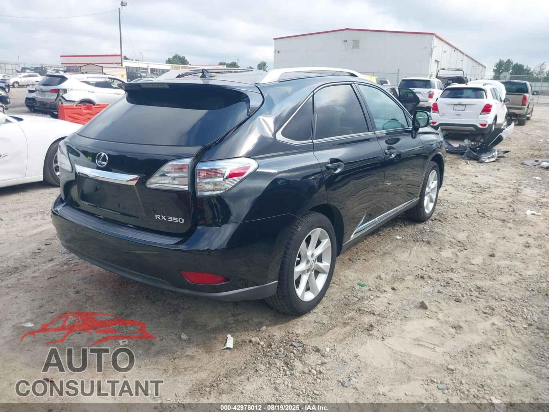 LEXUS RX 350 2012 - 2T2BK1BA0CC133586