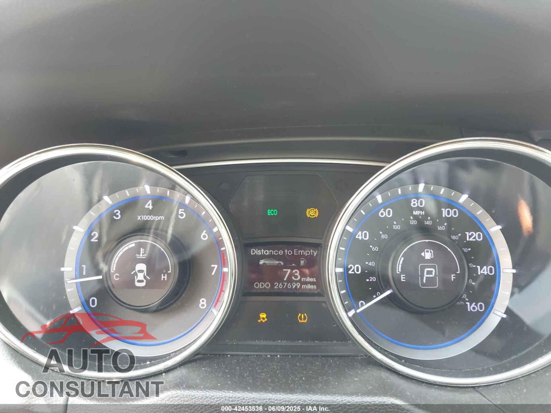 HYUNDAI SONATA 2012 - 5NPEB4AC2CH404604