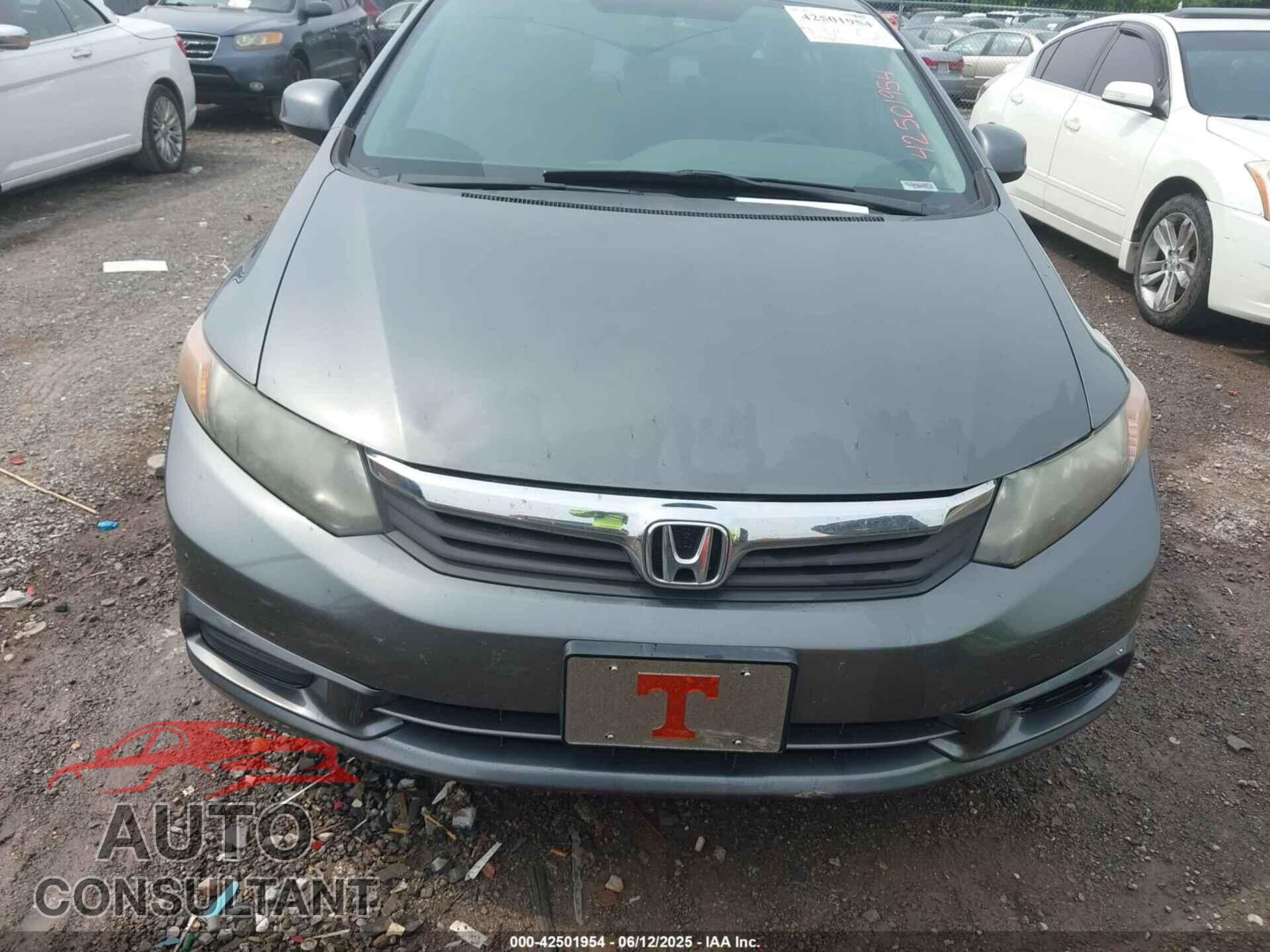 HONDA CIVIC 2012 - 19XFB2F89CE071030
