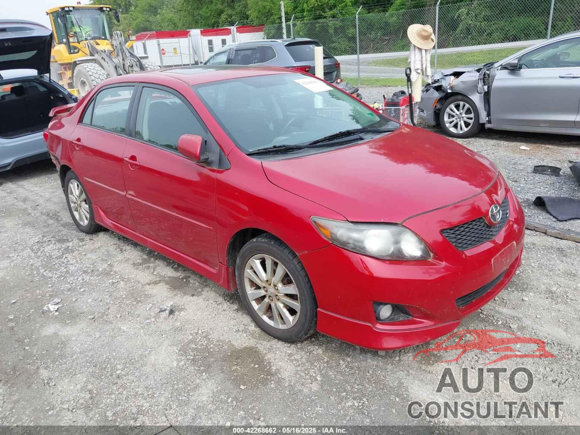 TOYOTA COROLLA 2009 - 2T1BU40E79C176949