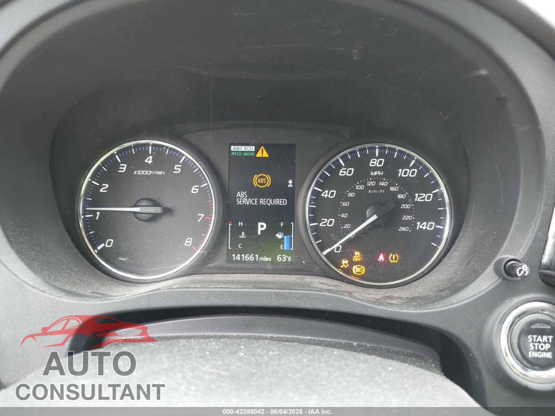 MITSUBISHI OUTLANDER 2017 - JA4AZ3A33HZ045357