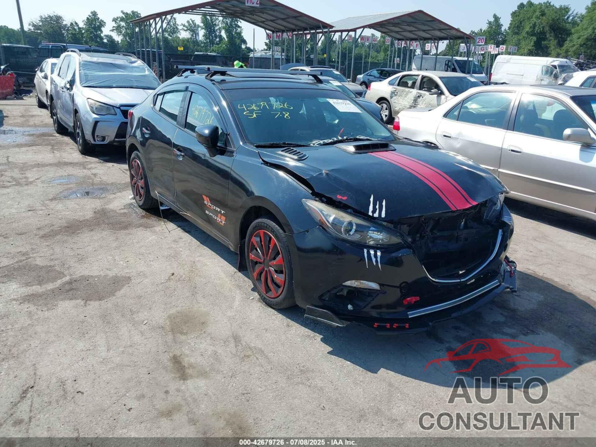 MAZDA MAZDA3 2014 - JM1BM1U77E1136041