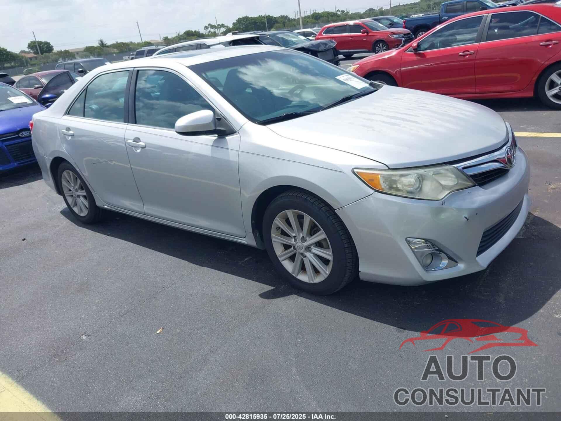 TOYOTA CAMRY 2012 - 4T4BF1FKXCR227894