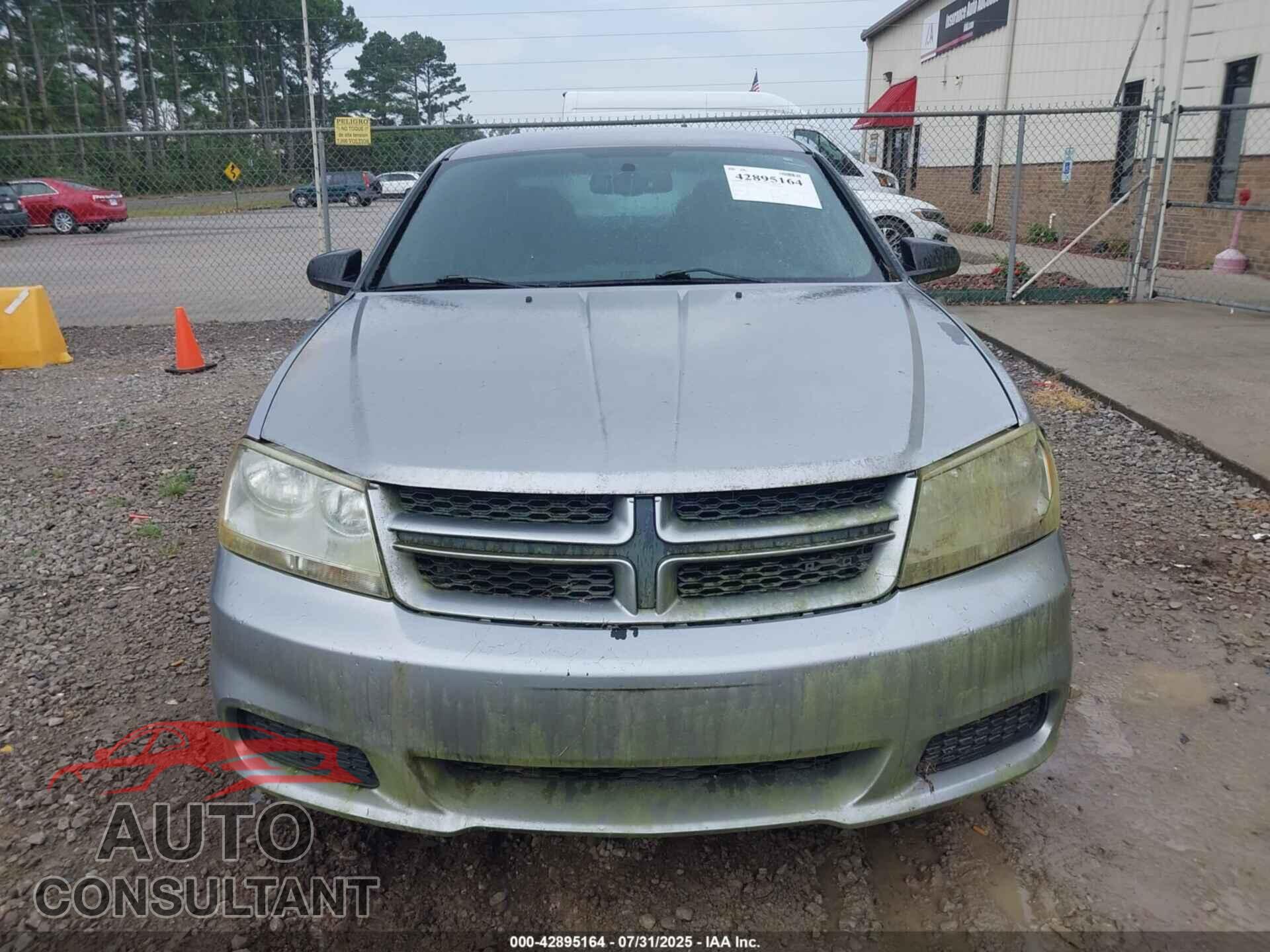 DODGE AVENGER 2013 - 1C3CDZAG9DN770180