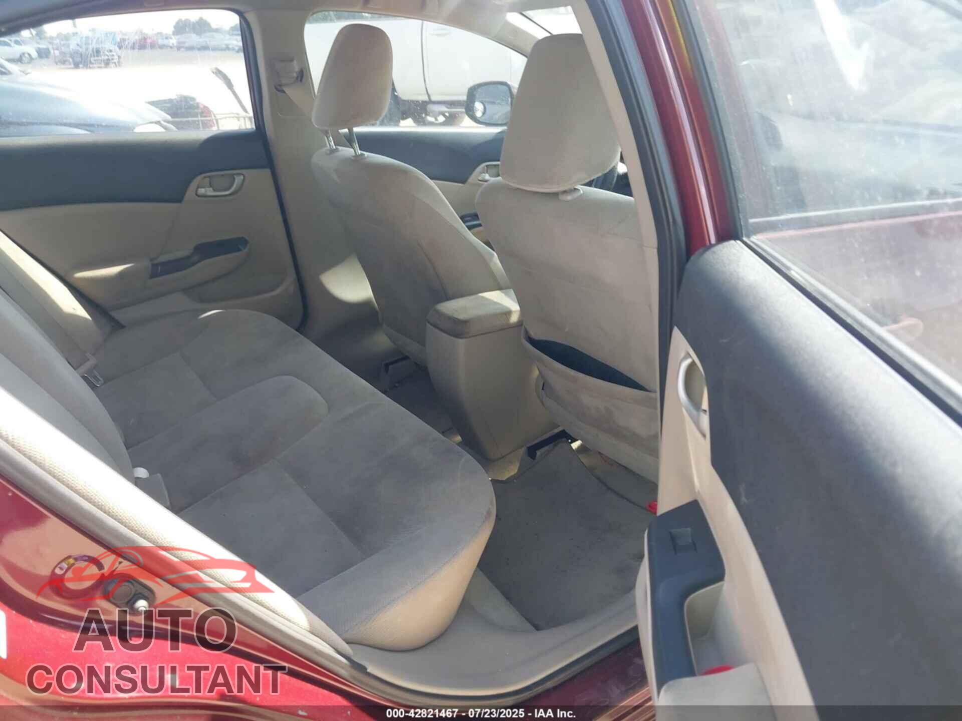HONDA CIVIC 2012 - 2HGFB2F51CH537626