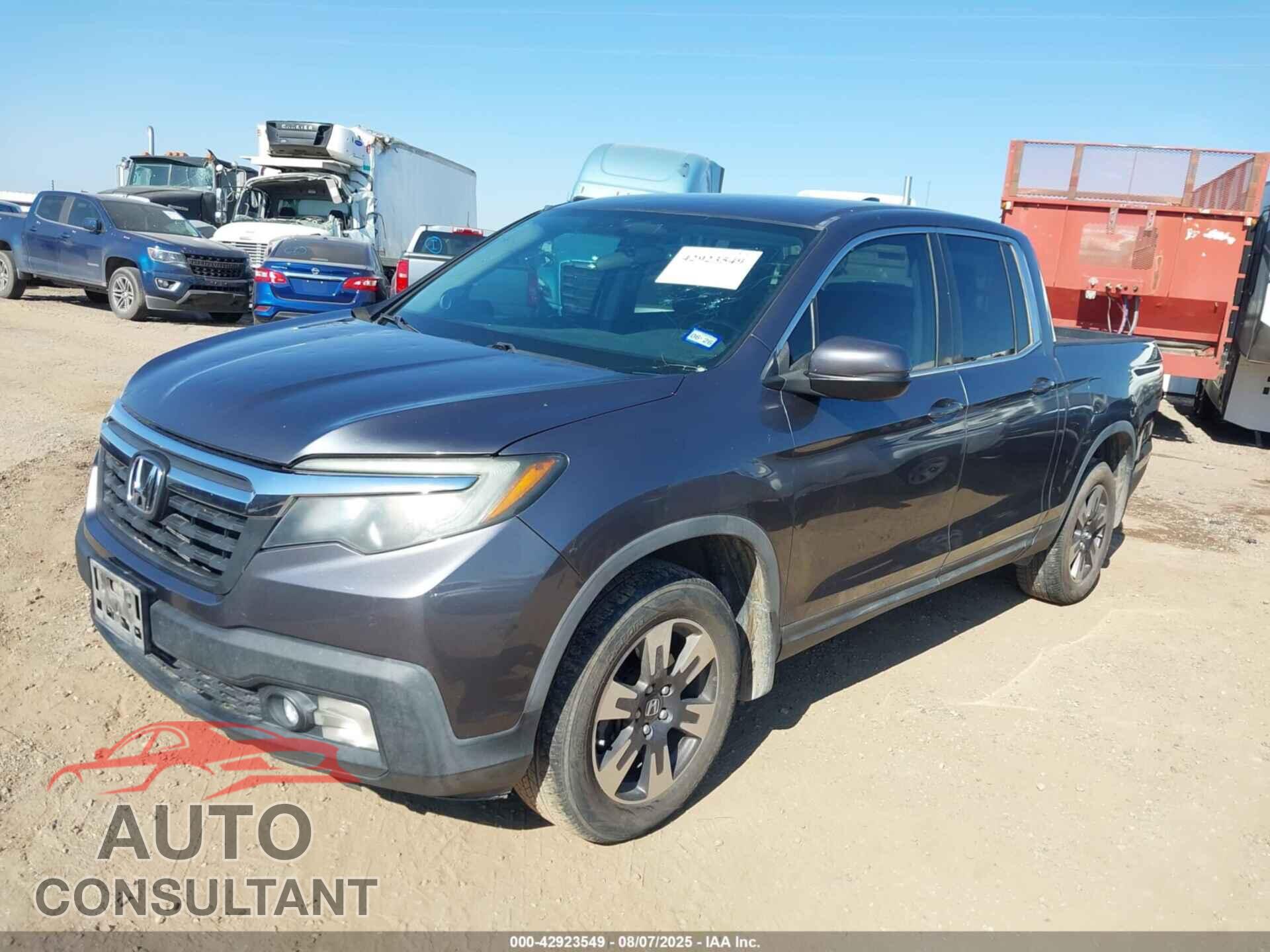 HONDA RIDGELINE 2017 - 5FPYK3F54HB015820