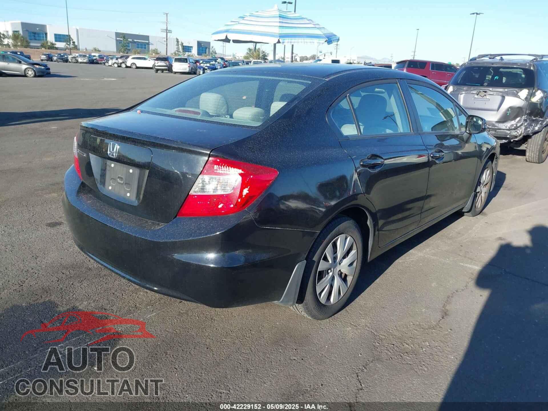 HONDA CIVIC 2012 - 19XFB2F59CE304605