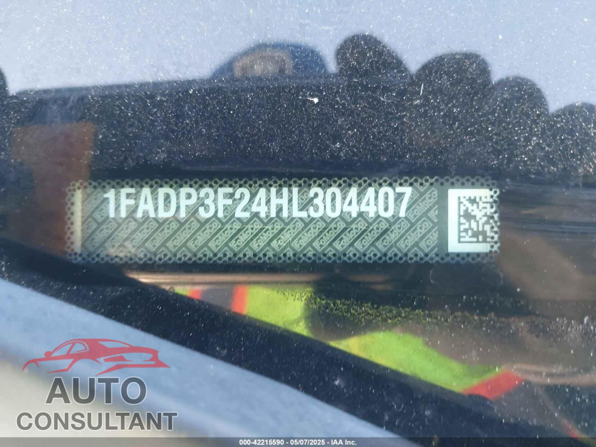 FORD FOCUS 2017 - 1FADP3F24HL304407