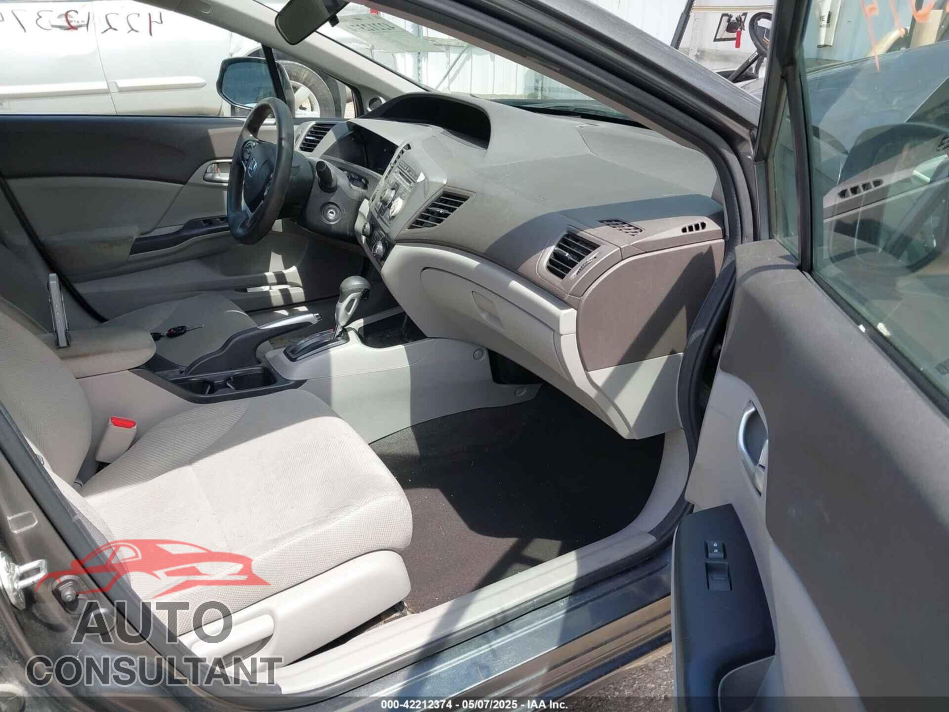 HONDA CIVIC 2012 - 19XFB2F85CE100166