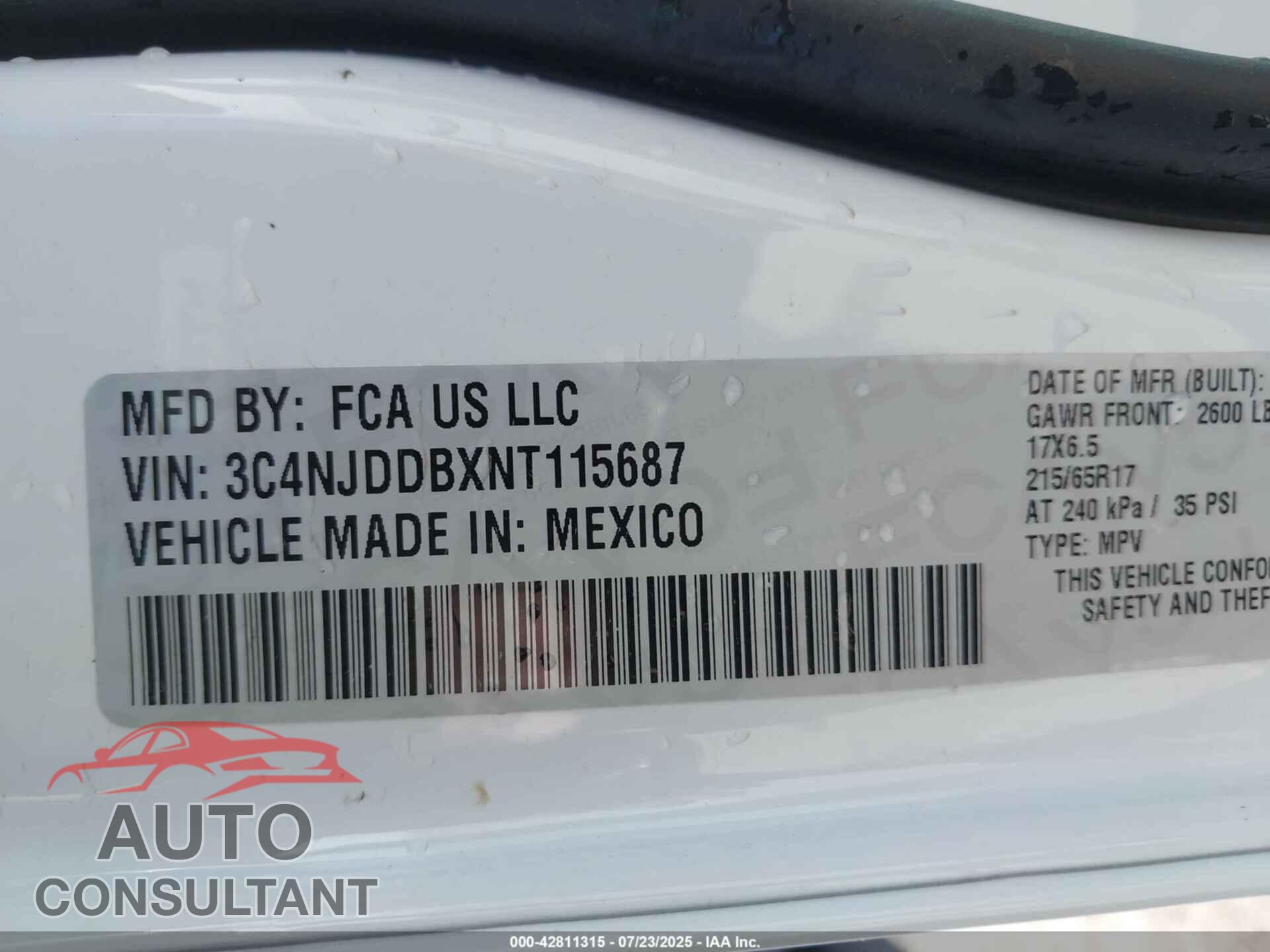 JEEP COMPASS 2022 - 3C4NJDDBXNT115687
