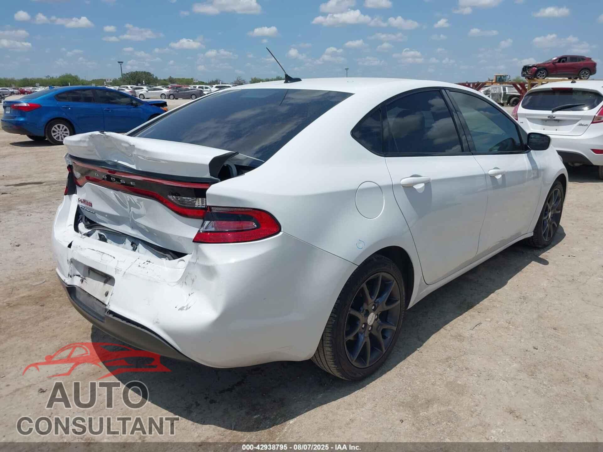 DODGE DART 2015 - 1C3CDFAA0FD433772