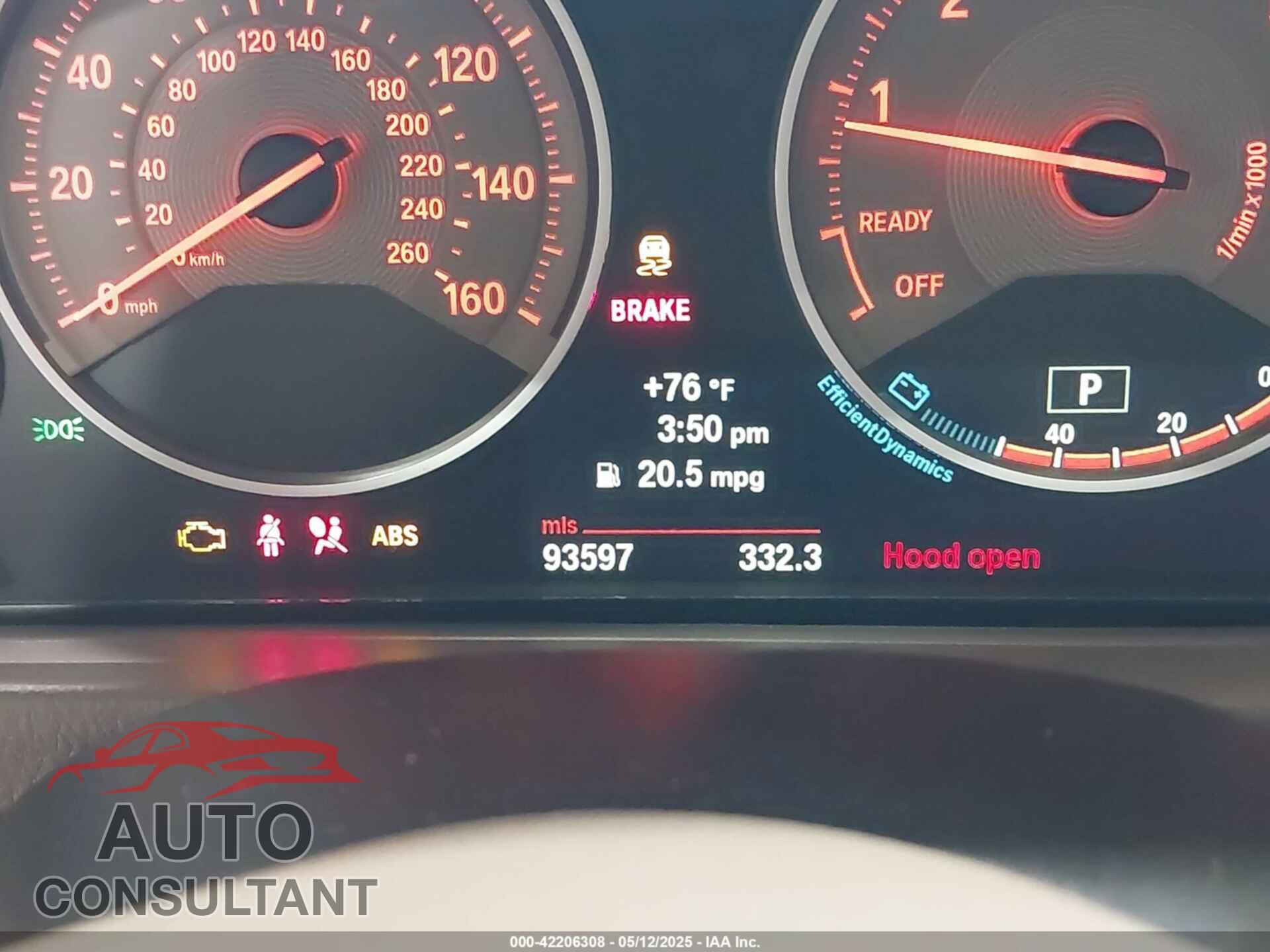 BMW 335I 2012 - WBA3A9G54CNN67705