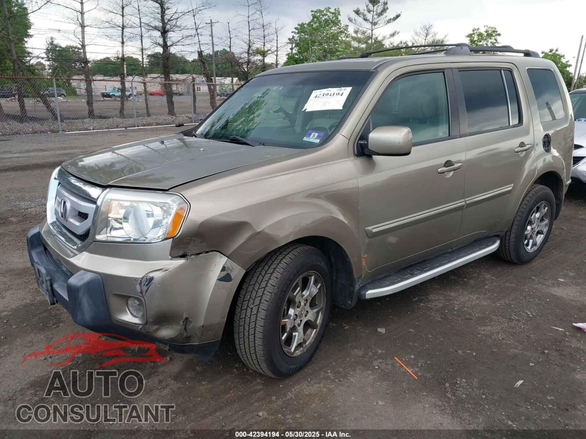 HONDA PILOT 2009 - 5FNYF48649B031722