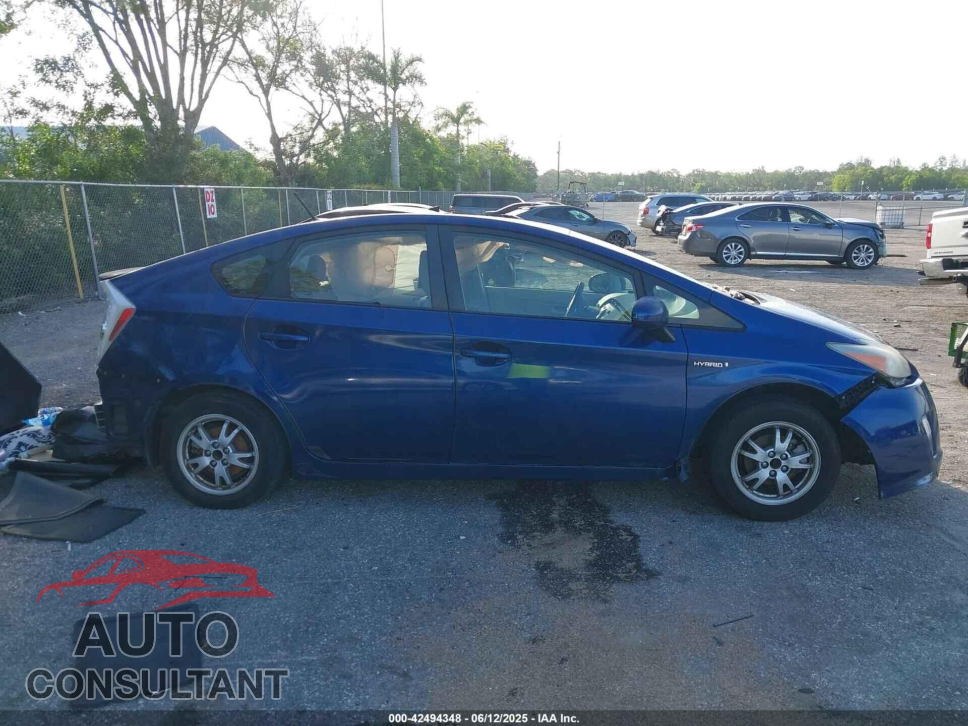 TOYOTA PRIUS 2011 - JTDKN3DU9B0295109