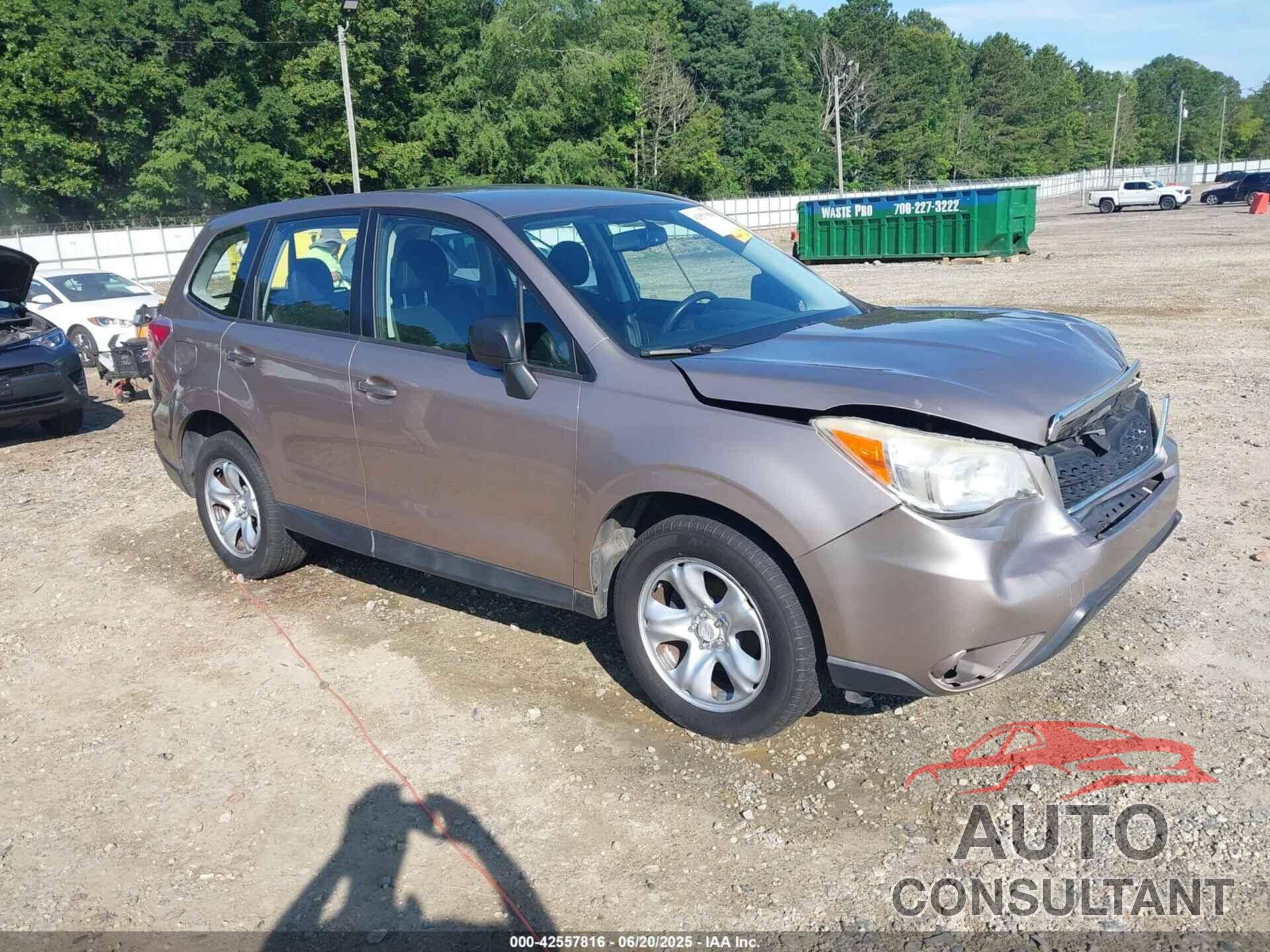 SUBARU FORESTER 2014 - JF2SJAAC7EH472114
