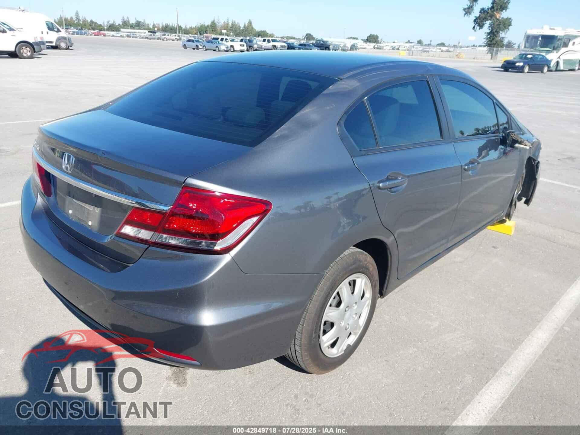 HONDA CIVIC 2013 - 19XFB2F57DE215035