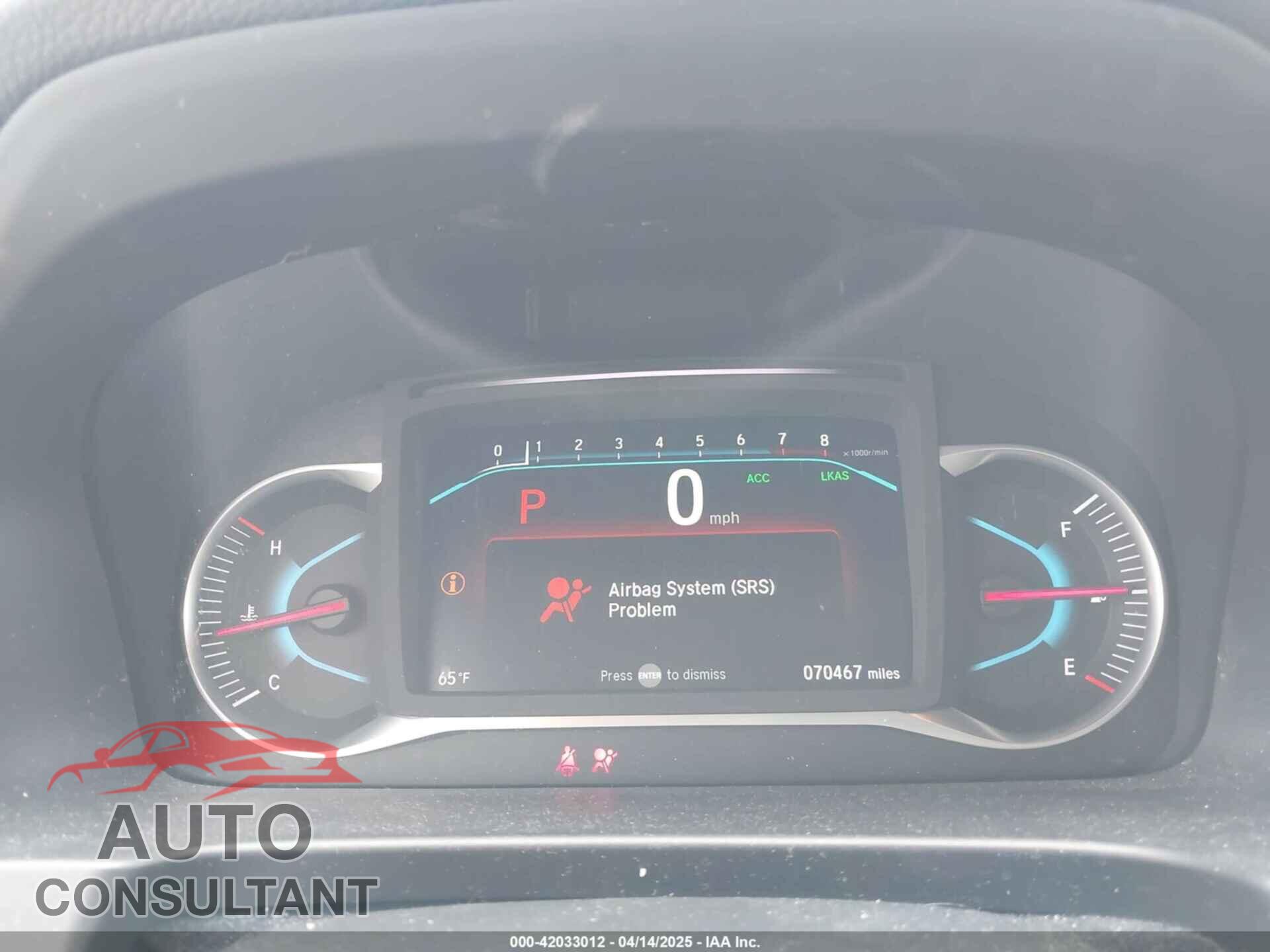 HONDA PILOT 2021 - 5FNYF6H25MB078596